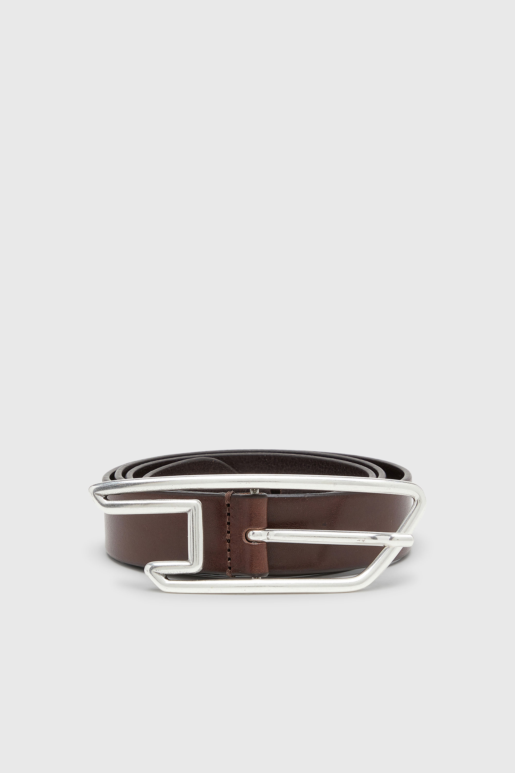 Diesel - B-D LINE 30, Ceinture 3 cm en cuir avec boucle &agrave; logo D Mixte in Marron - 1