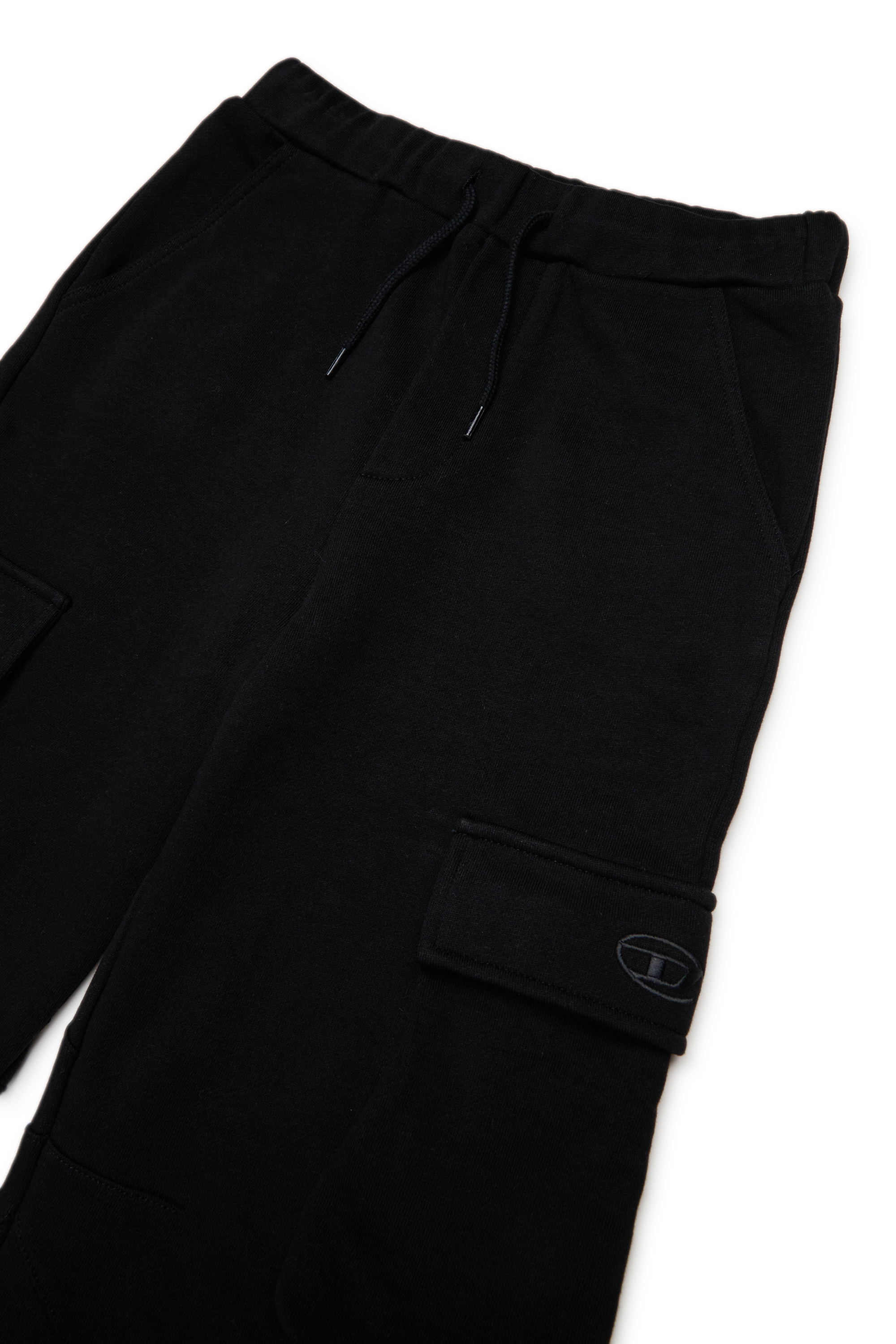 Diesel - PASDIR, Pantalons en coton avec poches cargo. Femme in Noir - 3