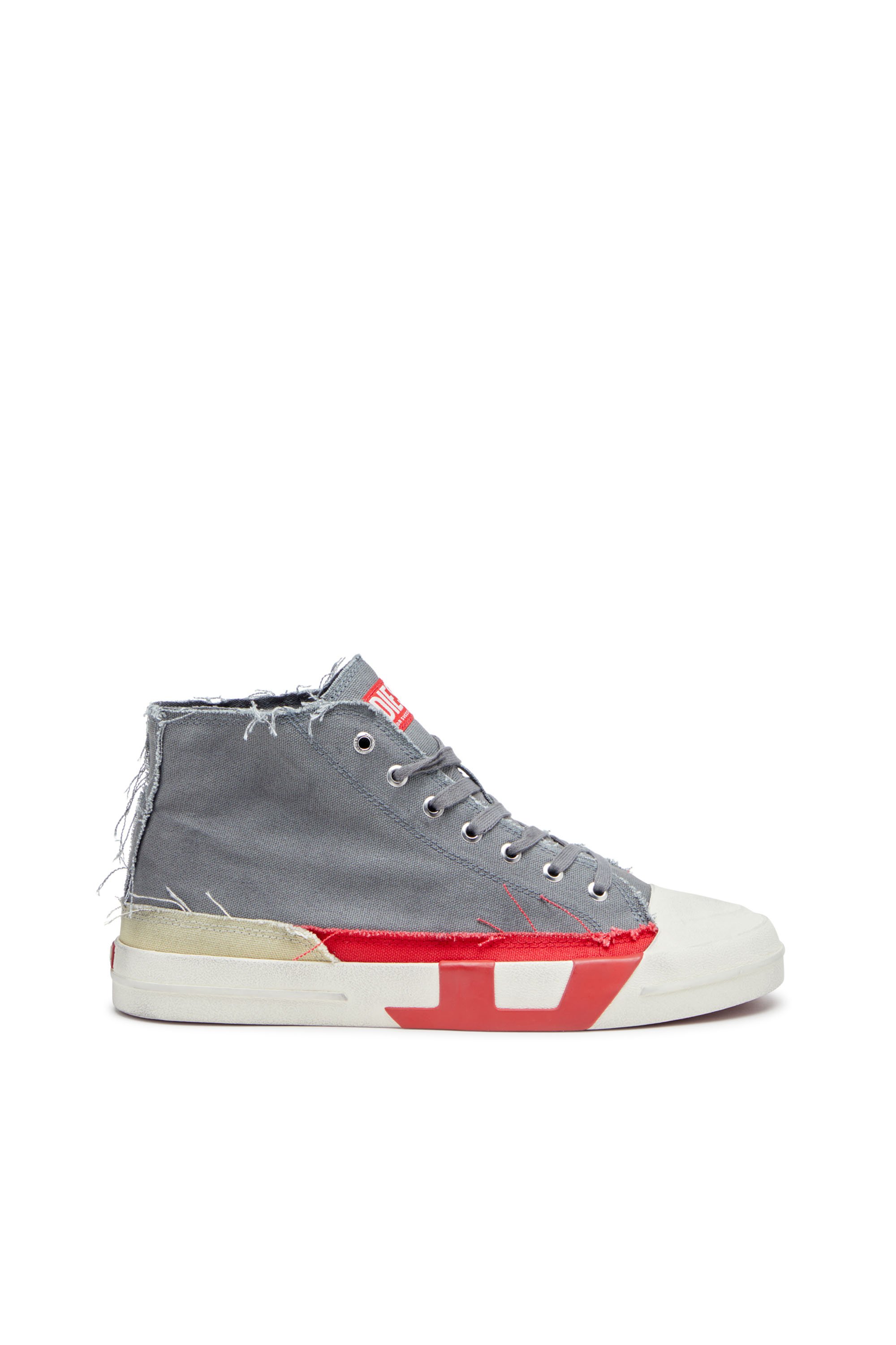 Diesel - S-D-VERSE MID, S-D-Verse-Sneakers montantes en toile à effet sali Homme in Polychrome - 2