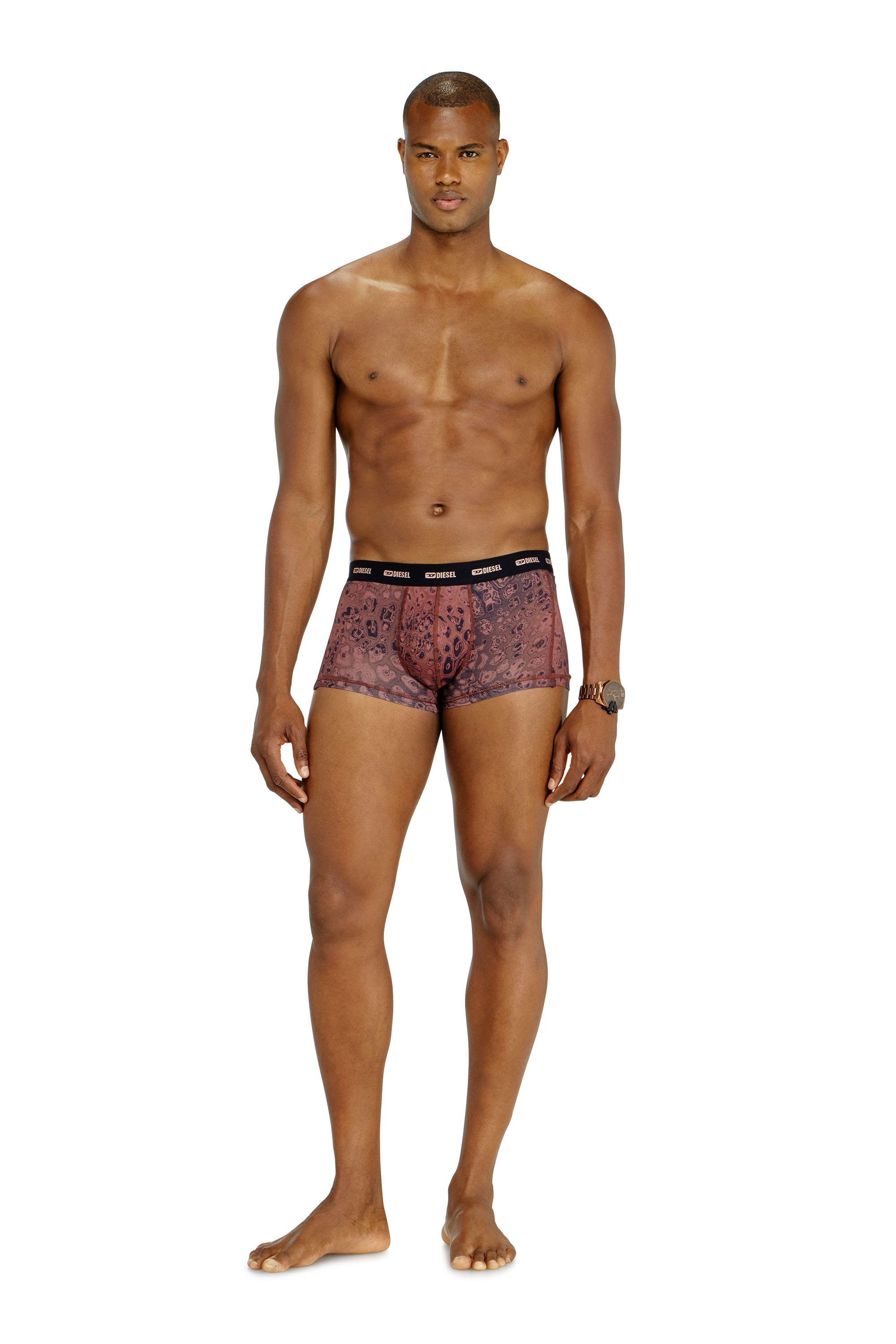 Diesel - DAMIEN-UTLT-3PACK, Lot de trois boxers en coton stretch Homme in Violet - 2