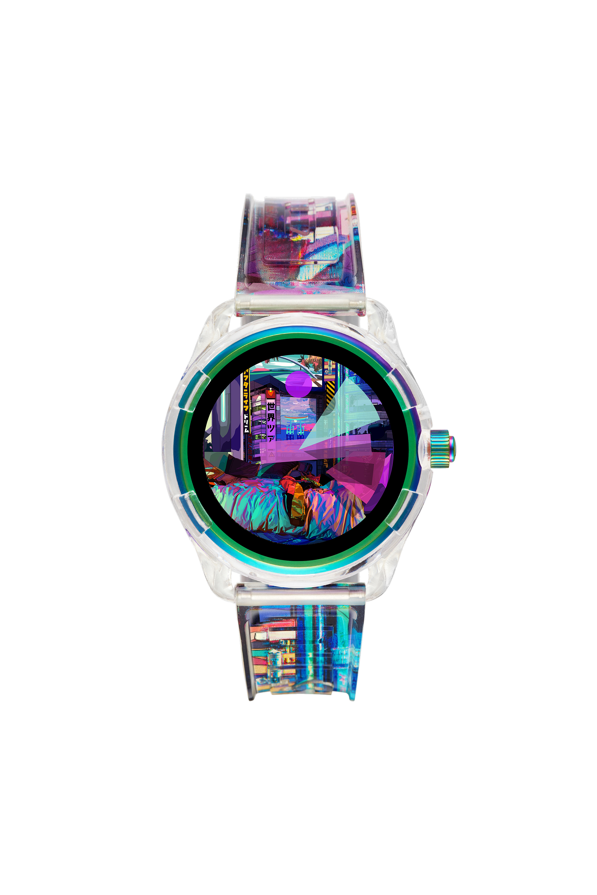 Diesel - DT2023, Coffret montre connectée Fadelite On x MDJ en édition limitée et bracelet Homme in Blanc - 5