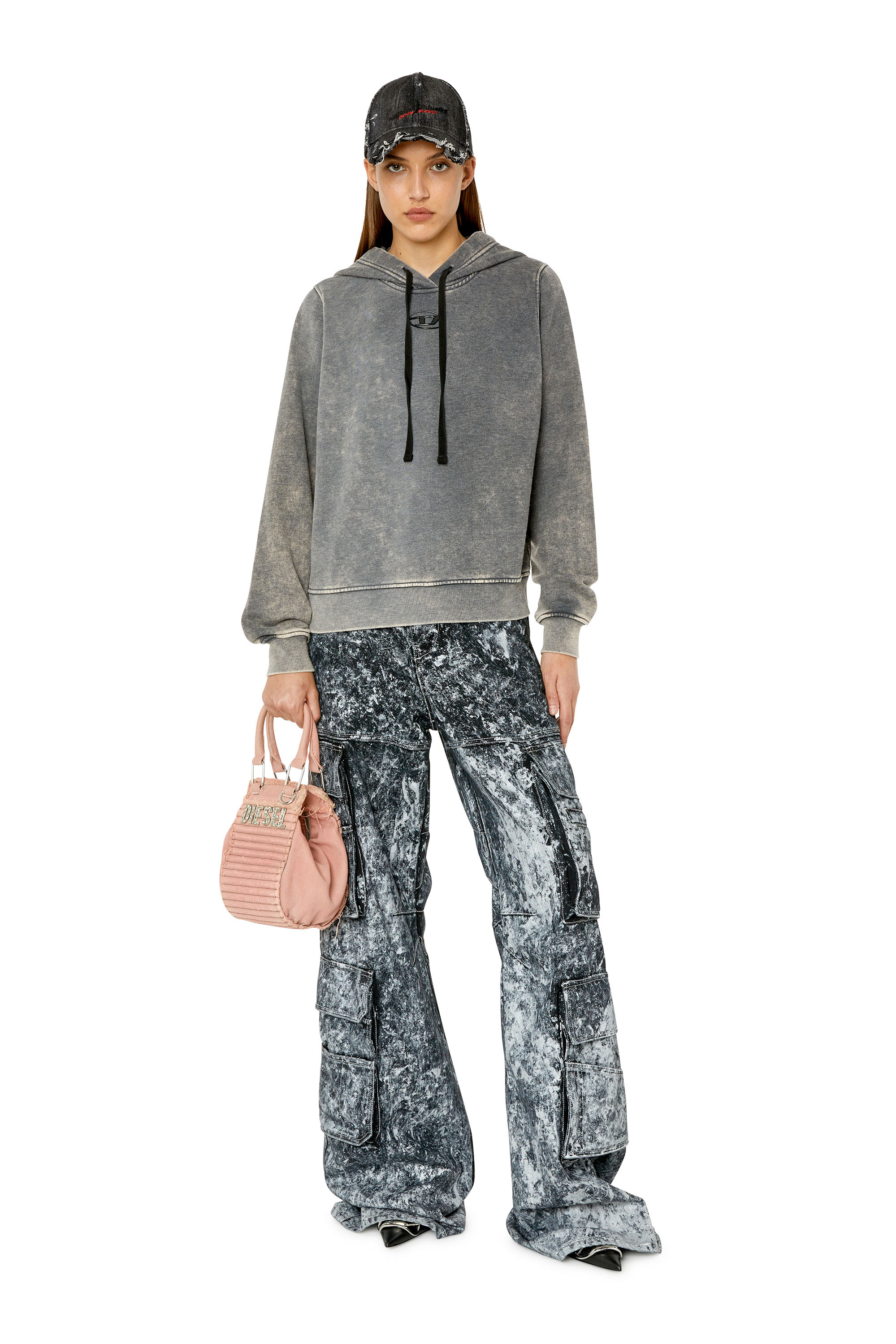 Diesel - F-REGGY-HOOD-G2, Gris foncé - Image 2
