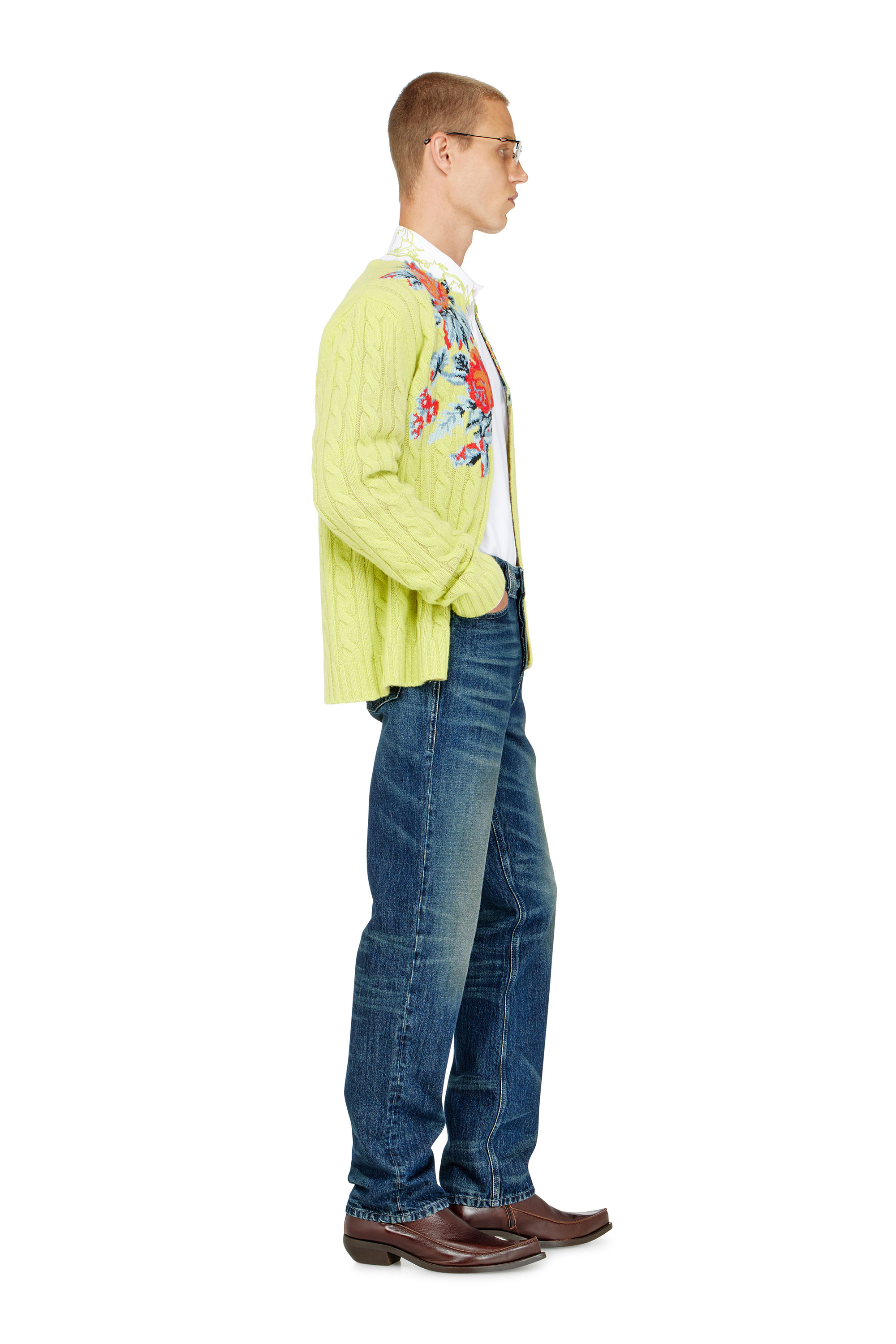 Diesel - Regular Jeans 1991 D-Voeed 007FZ Homme, Bleu Fonc&eacute; - Image 3