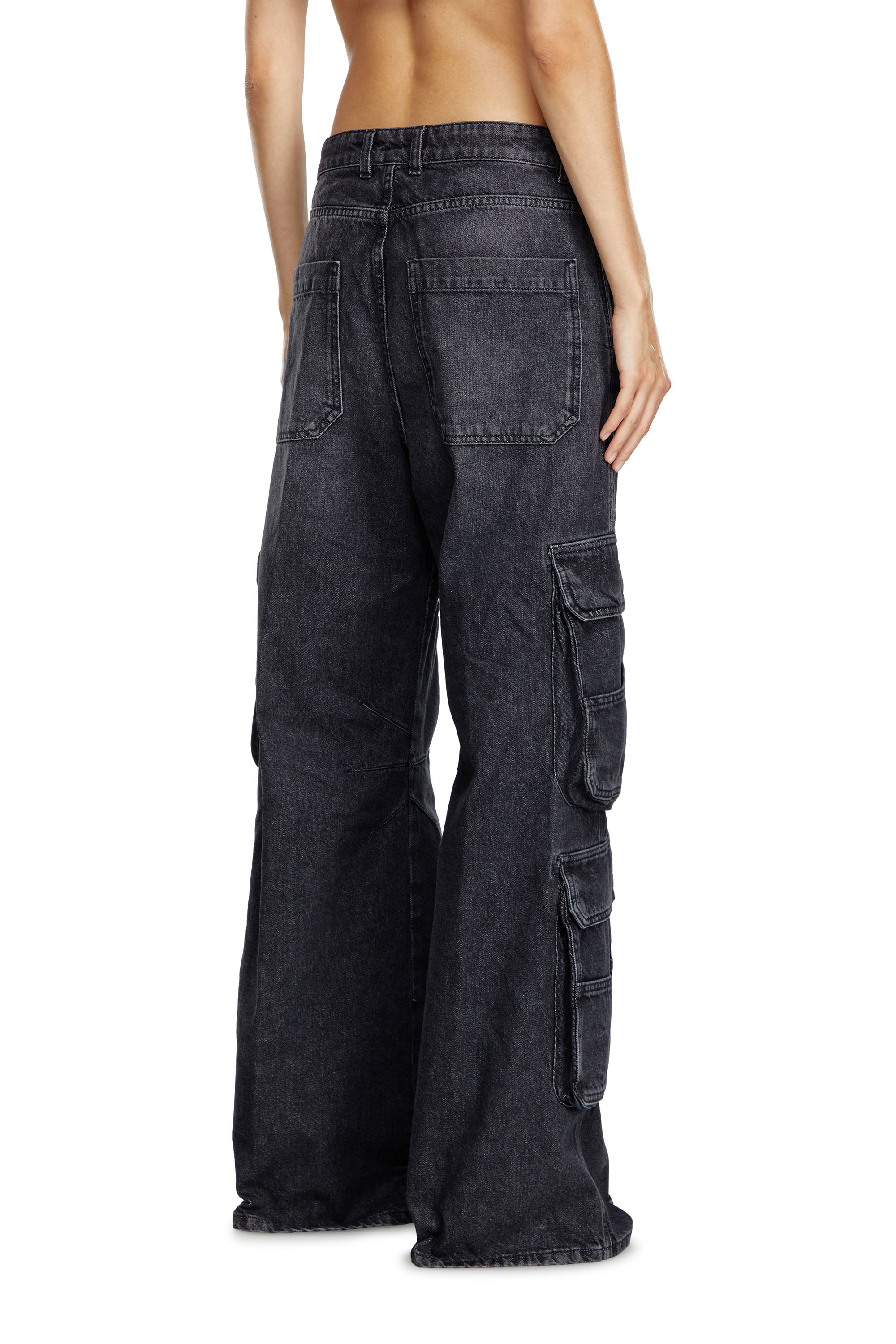 Diesel - Femme Straight Jeans 1996 D-Sire 0HLAA, Noir/Gris foncé - Image 2