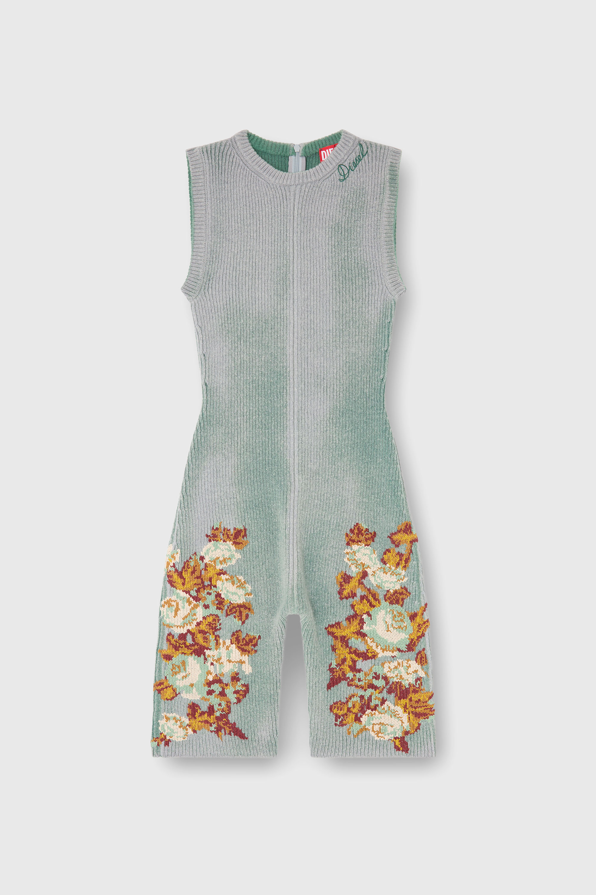 Diesel - M-RAREM, Combinaison en maille &agrave; motif floral Femme in Polychrome - 1