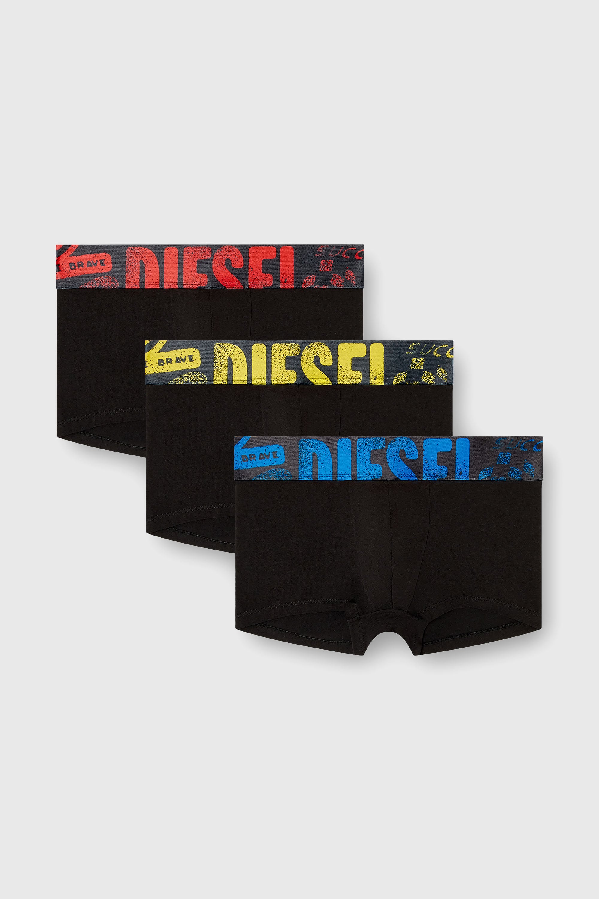 Diesel - UMBX-DAMIENTHREEPACK-5.5EL, Lot de trois boxers avec logo multicolore Homme in Polychrome - 1