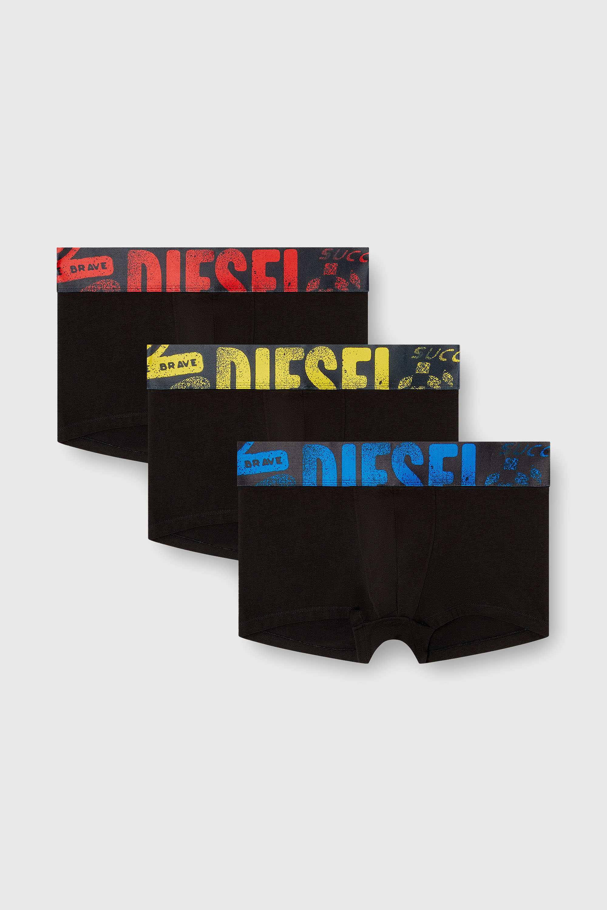 Diesel - UMBX-DAMIENTHREEPACK-5.5EL, Lot de trois boxers avec logo multicolore Homme in Polychrome - 2