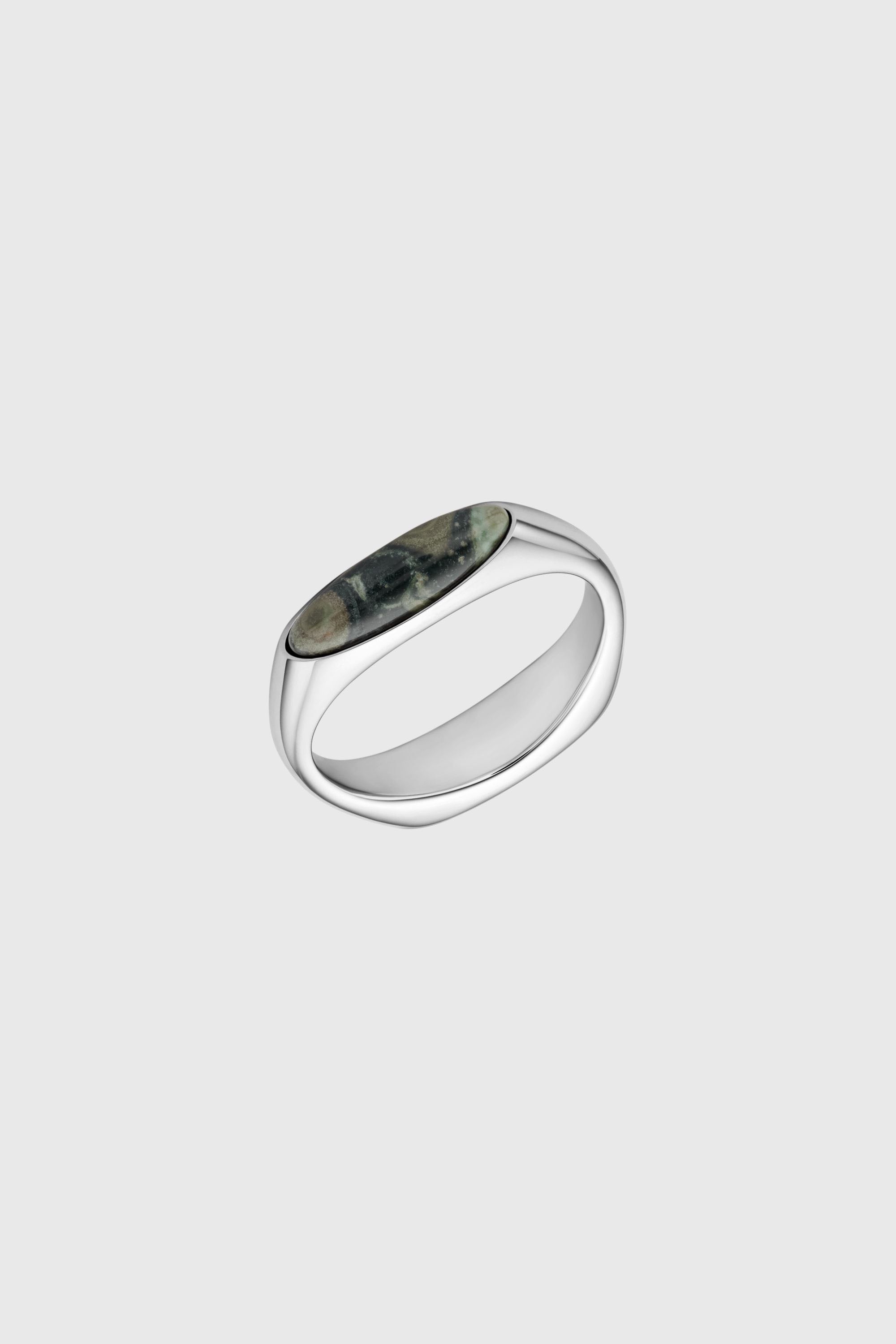 Diesel - DX167940 JEWELLERY, Bague chevali&egrave;re en acier inoxydable Mixte in Gris argent&eacute; - 1