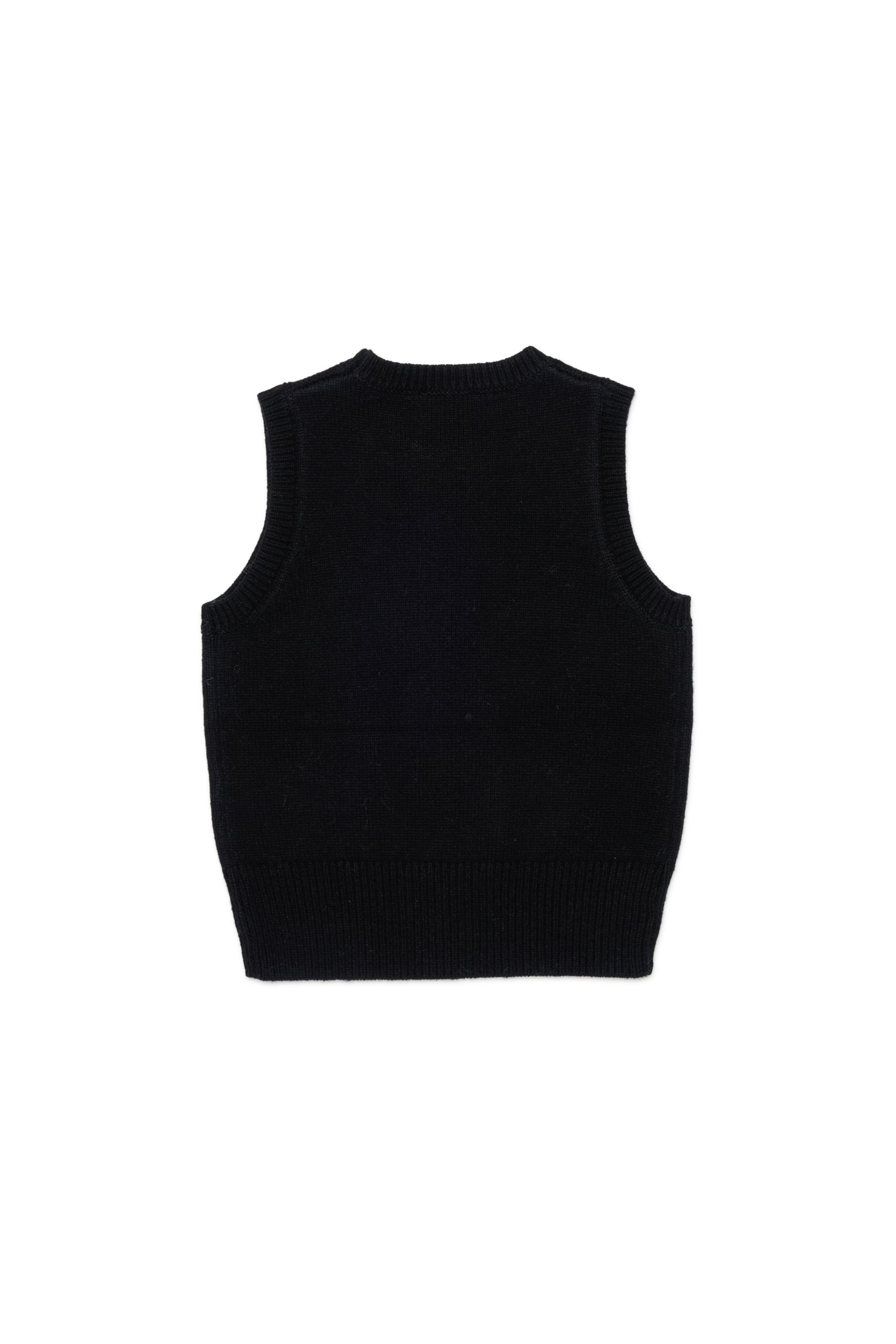 Diesel - KIMKY, Gilet en maille enrichi en cachemire Femme in Noir - 2