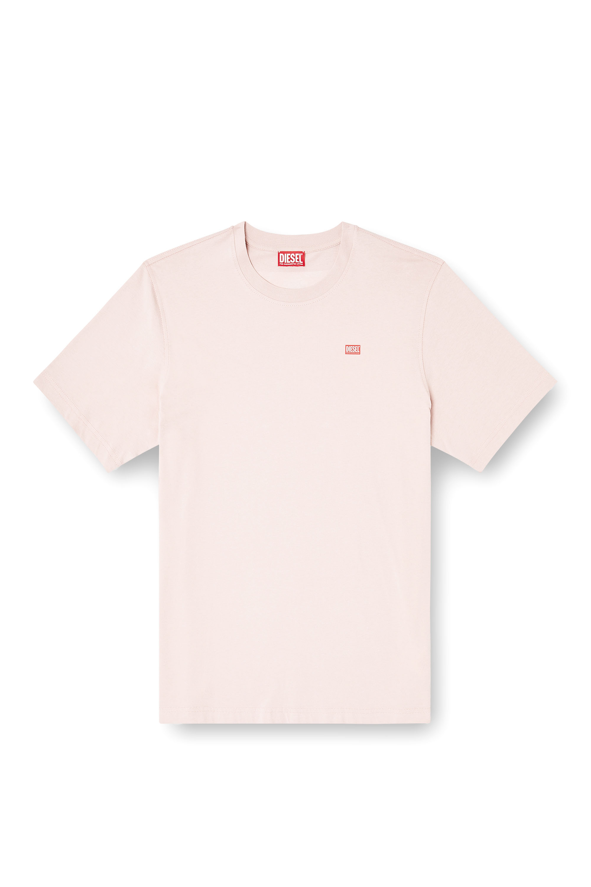 Diesel - T-ADJUST-V10, T-shirt classique avec écusson Diesel et imprimé photo Homme in Rose - 2