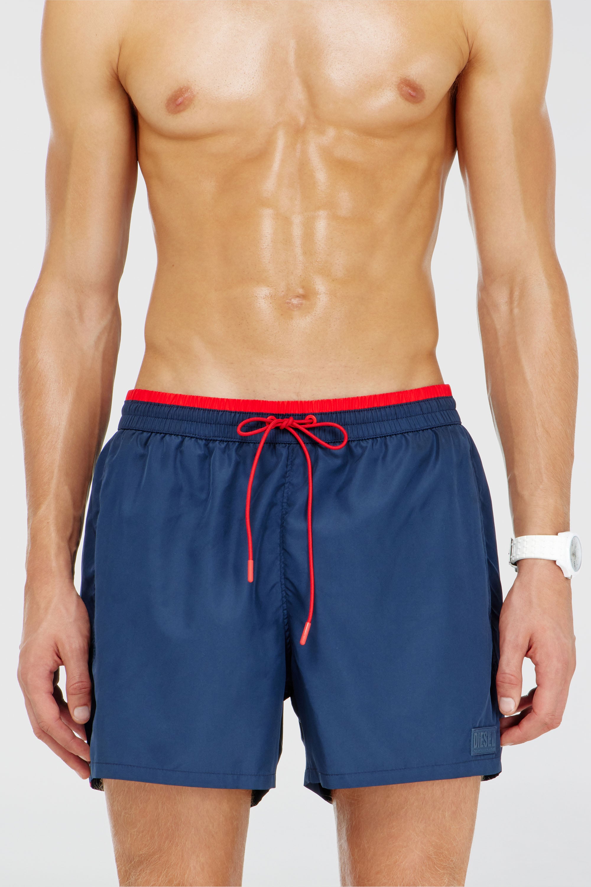 Diesel - JOEL-37-D-CORE, Short de bain avec taille contrastante Homme in Bleu - 2