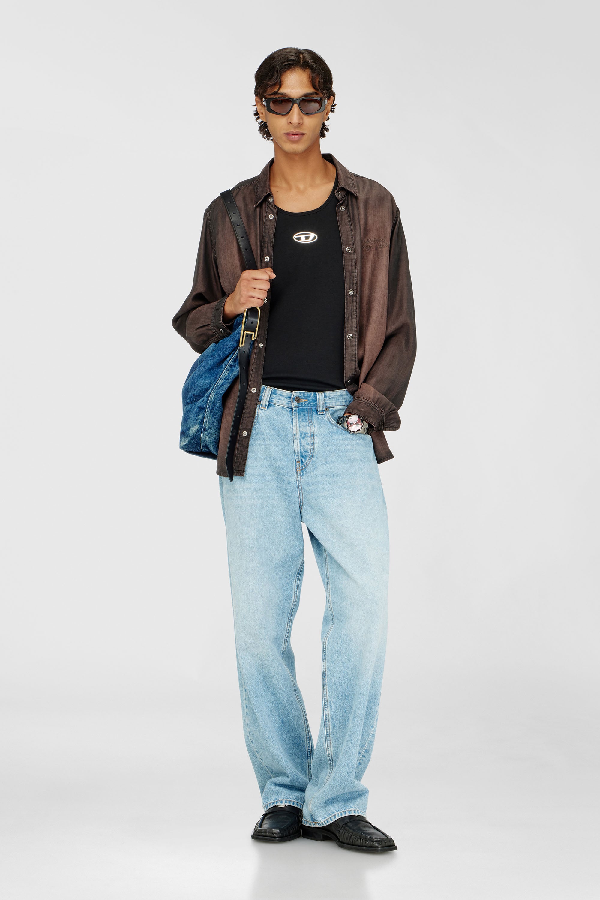 Diesel - T-LIFTY-IOD, D&eacute;bardeur en coton avec logo Homme in Noir - 2