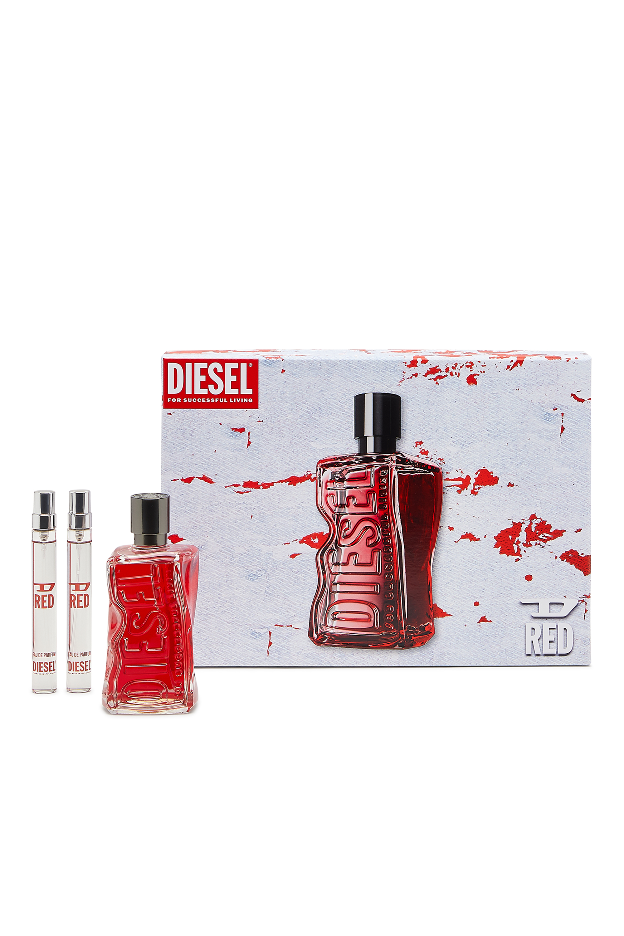 Diesel - D RED EDP 100 ML & 10 ML &10 ML SPRING SET 25 LF576600 FRAGRANCE, Coffret cadeau D Red Homme in Rouge - 1