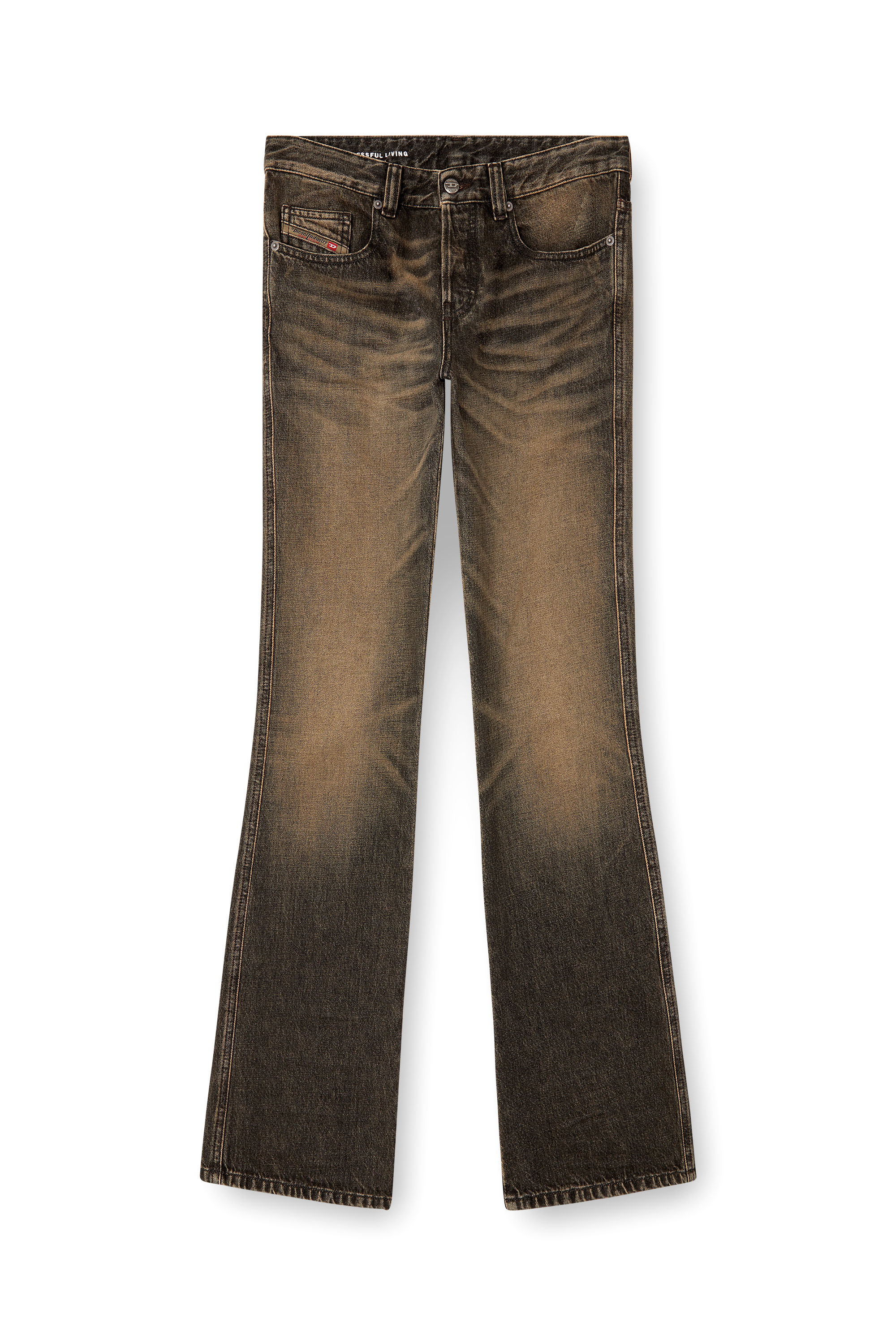 Diesel - Bootcut Jeans 1998 D-Buck 007AX Homme, Noir/Gris foncé - Image 3