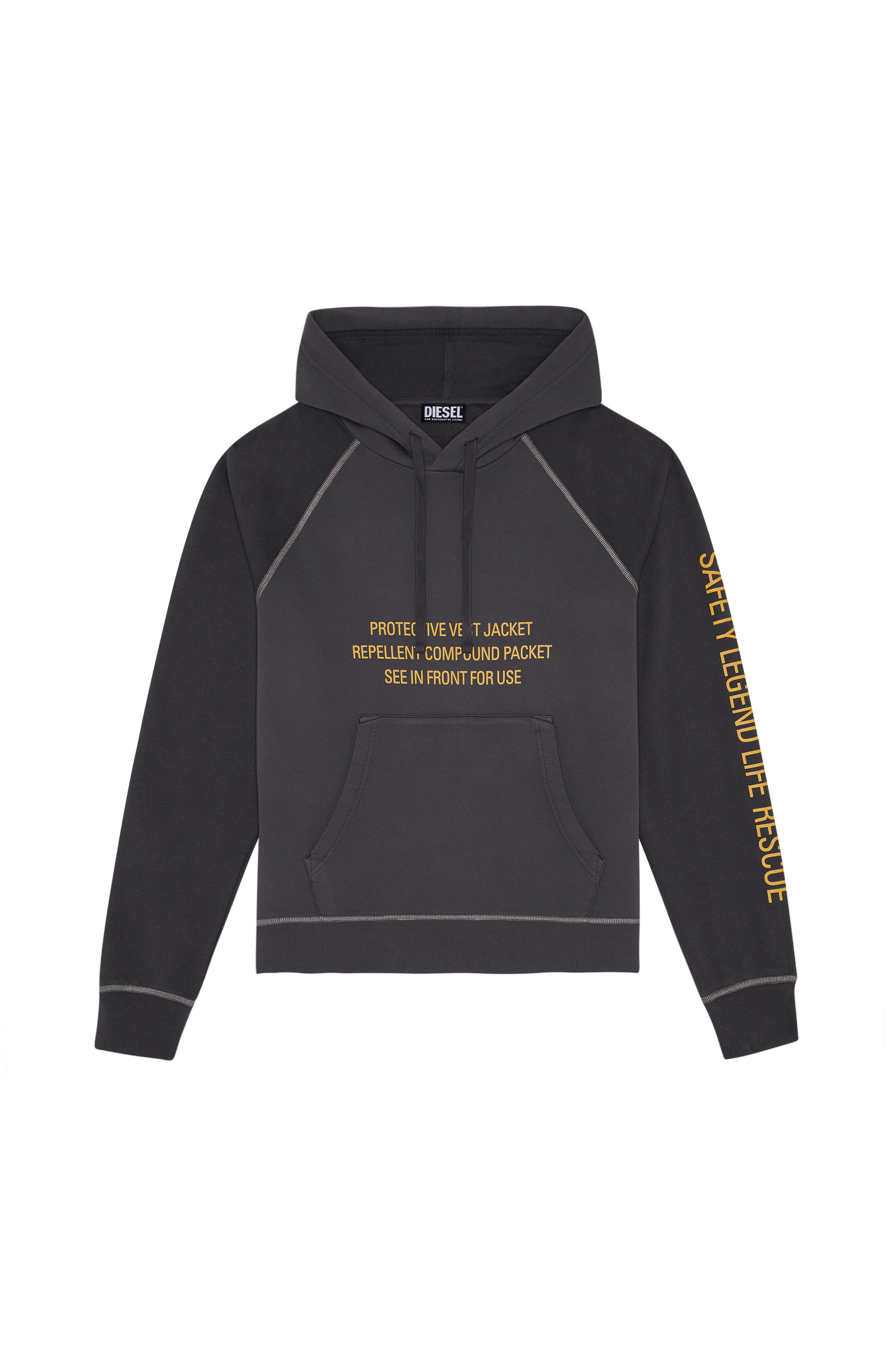 Diesel - S-GIRLAN-HOOD, Gris foncé - Image 3