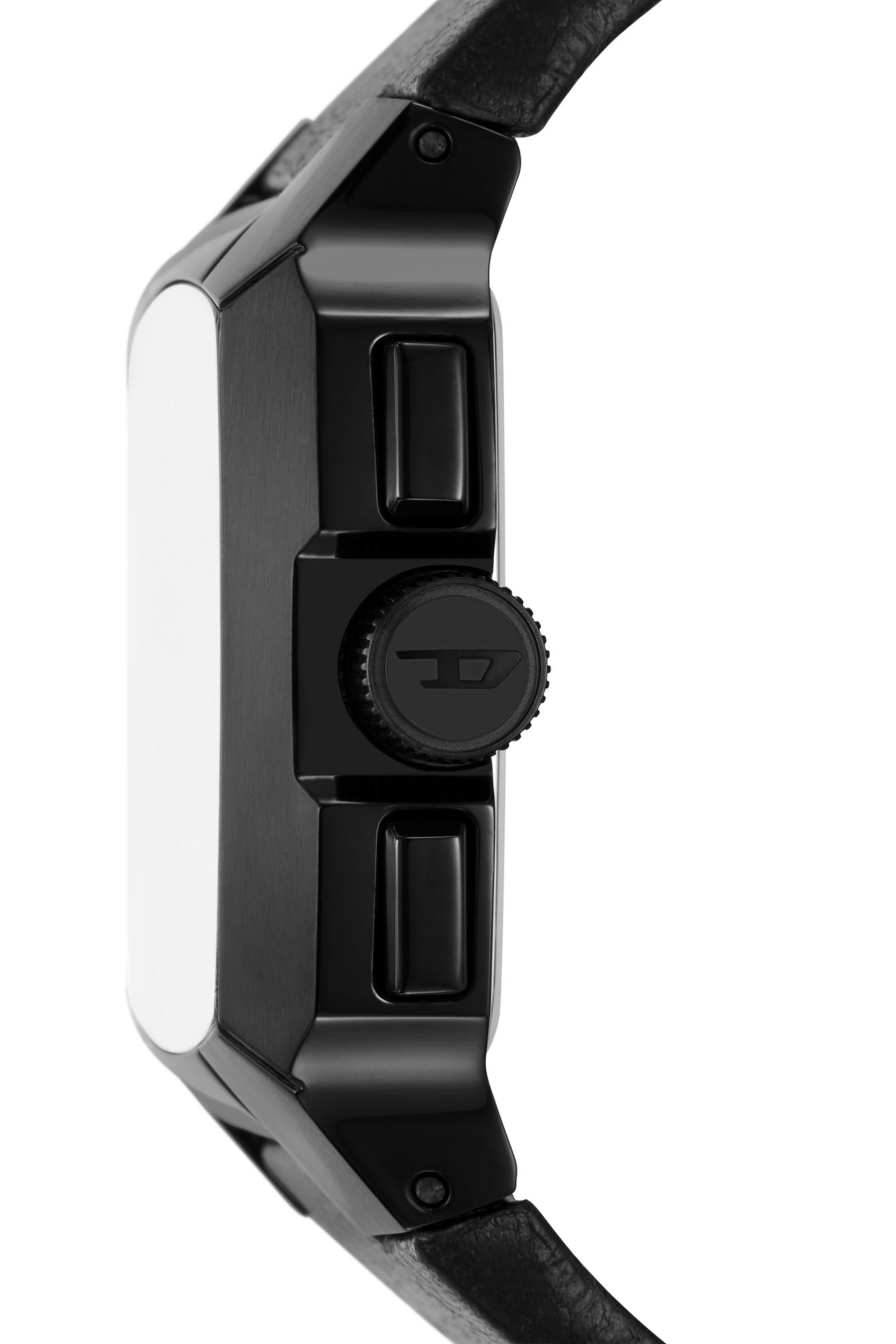 Diesel - DZ4645, Homme Montre chronographe Cliffhanger en cuir noir in Noir - Image 3