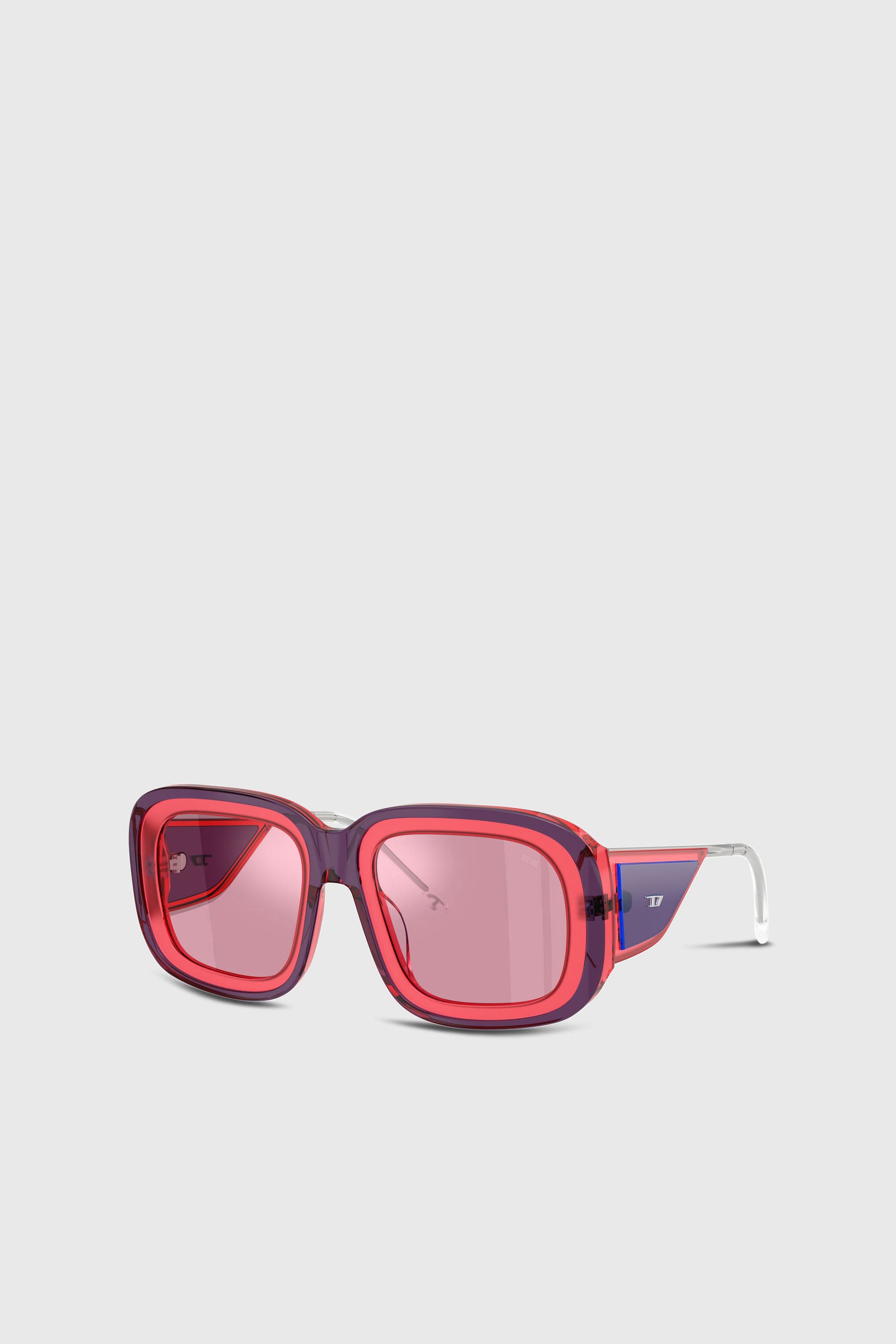 Diesel - 0DL2015U, Lunettes de soleil carr&eacute;es Mixte in Rose - 2