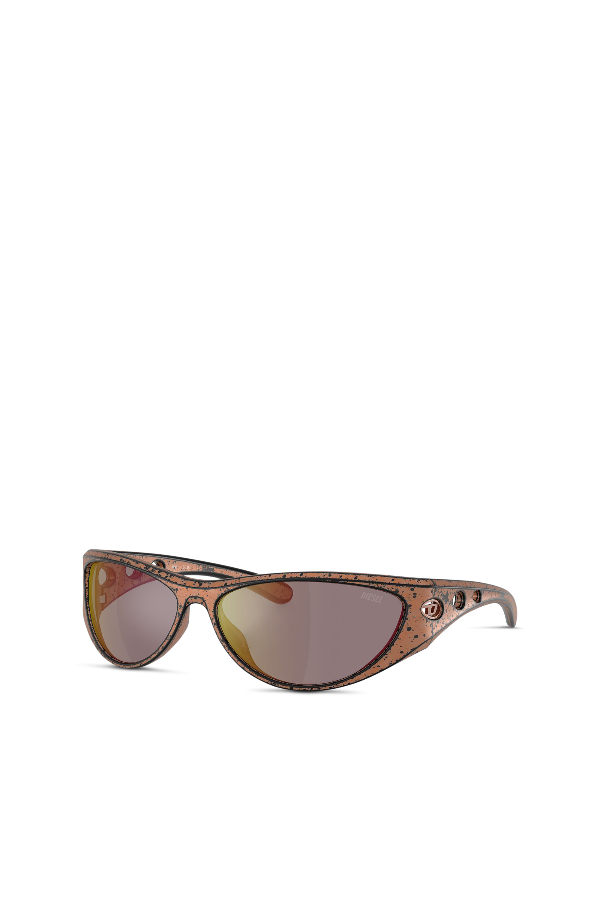 Diesel - 0DL3004U, Lunettes de soleil style œil de chat Mixte in Marron - 5