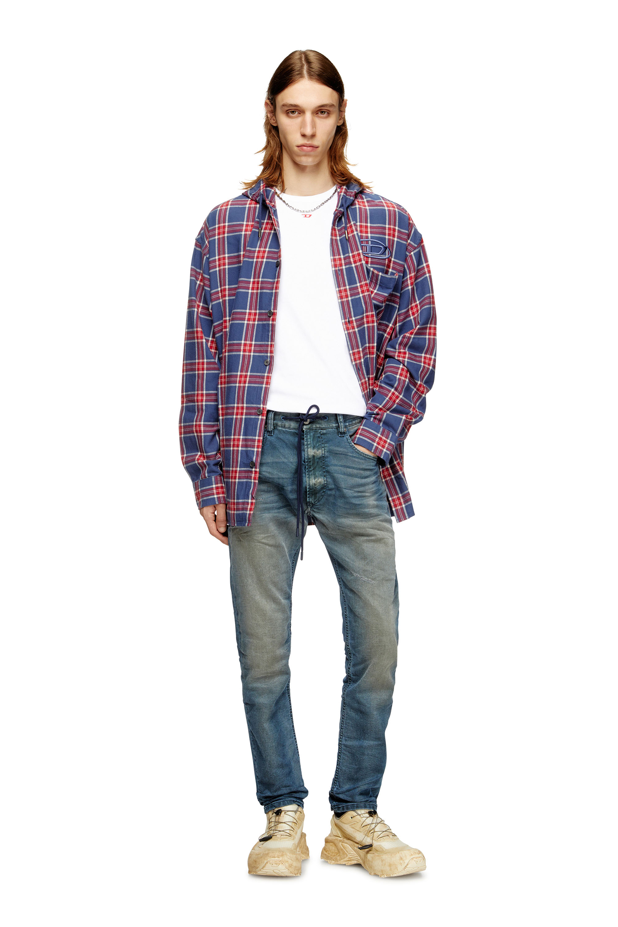 Diesel - Regular 2032 D-Krooley Joggjeans® 068SC Homme, Bleu Foncé - Image 2