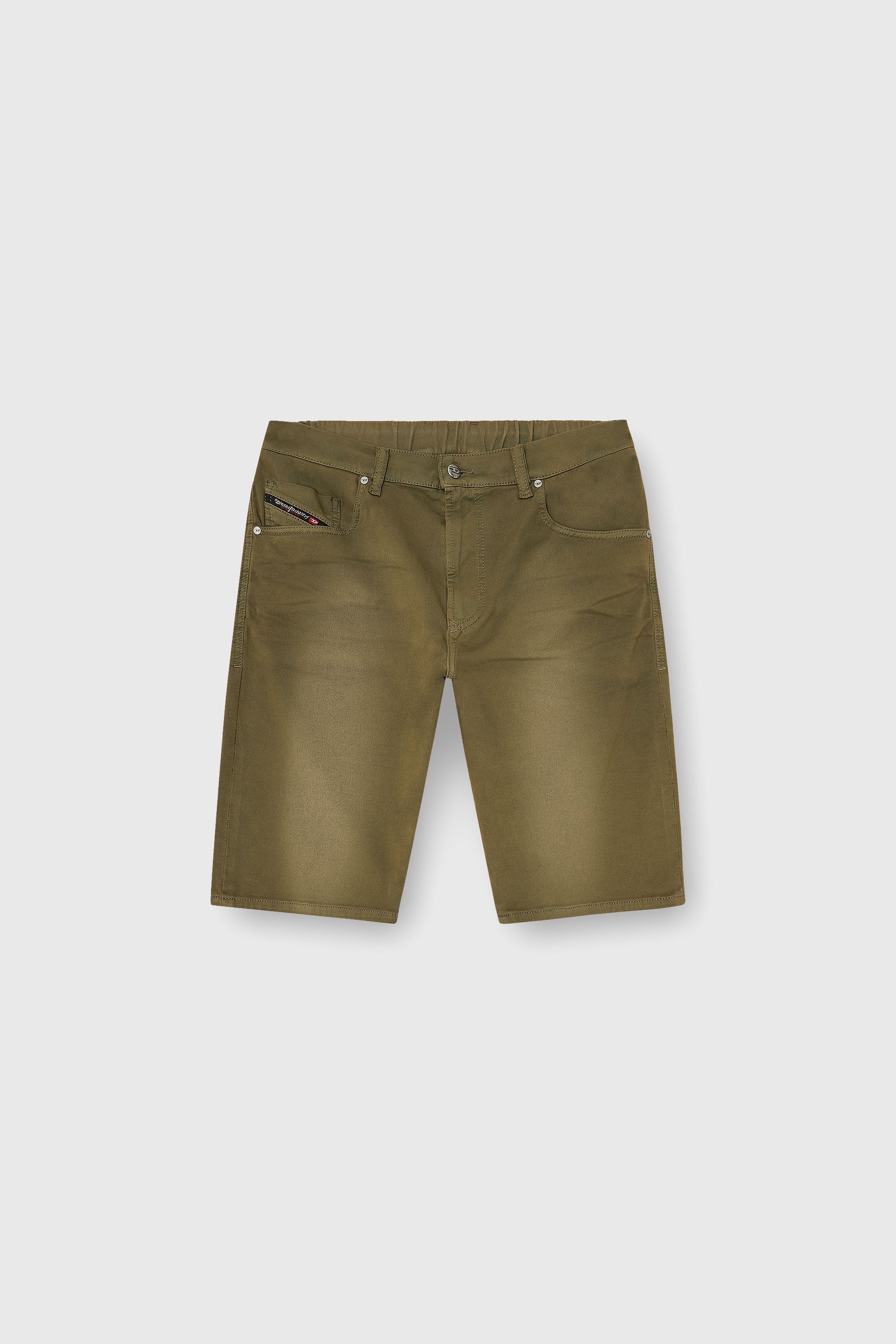 Diesel - 2033 D-KROOLEY-SHORT-BW JOGG, Short slim en denim color&eacute; Homme in Vert - 2