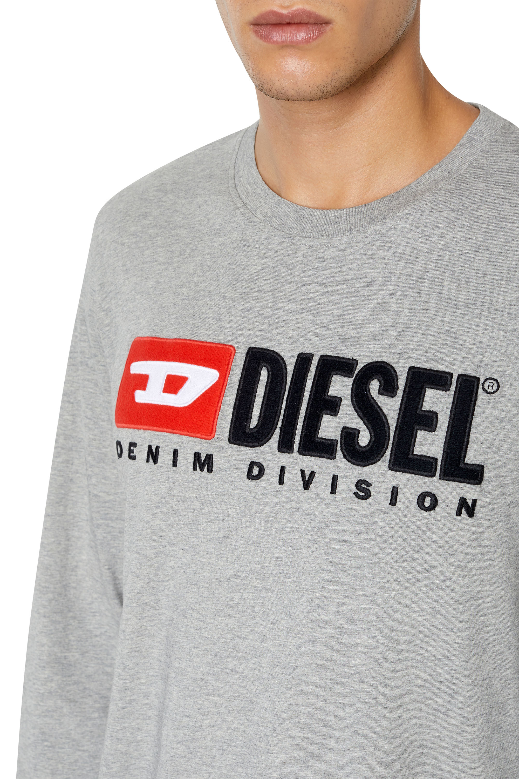 Diesel - T-JUST-LS-DIV, Gris - Image 4