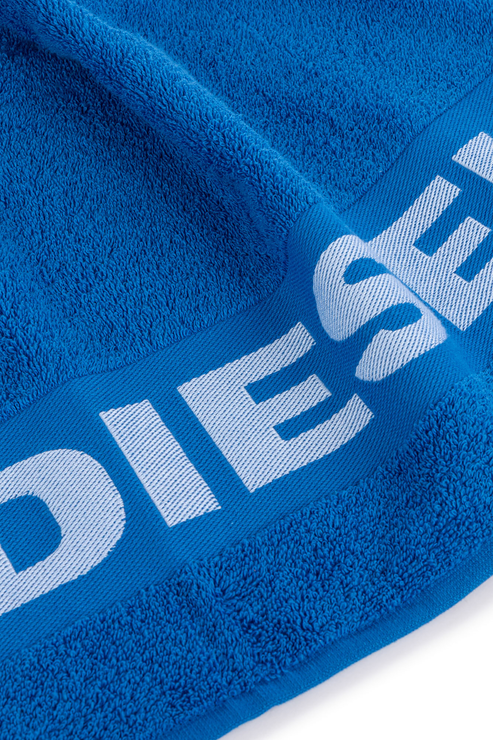 Diesel - 1015132 LOGO-COTTON TOWEL SET 1+1 BLUE, Lot de Serviettes en Éponge de Coton avec Logo Mixte in Bleu - 2