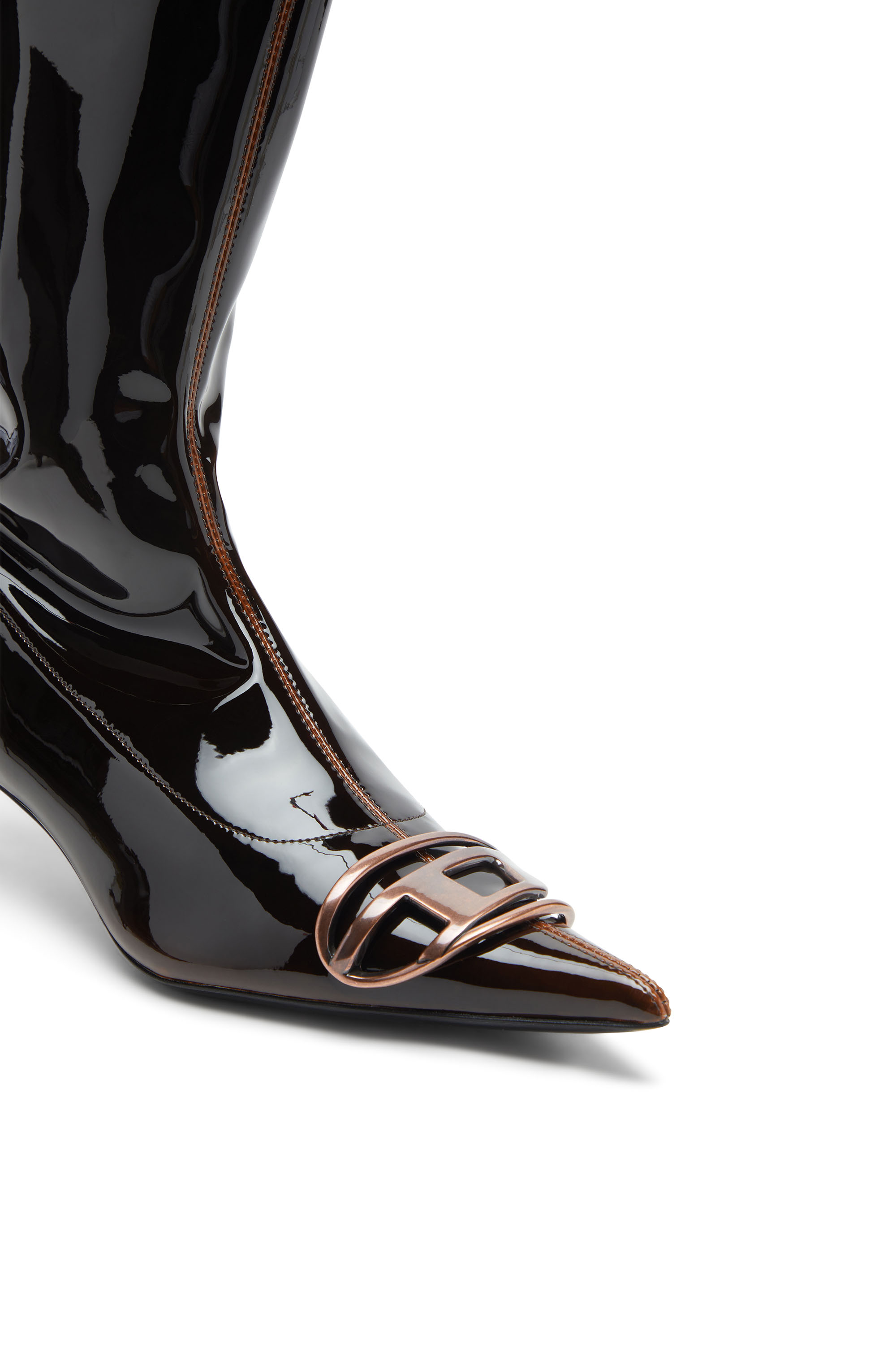 D-VENUS KITTIE BT, Bleu/Marron Diesel - D-VENUS KITTIE BT, D-Venus-Bottines en PU liquide Femme in Polychrome - 4