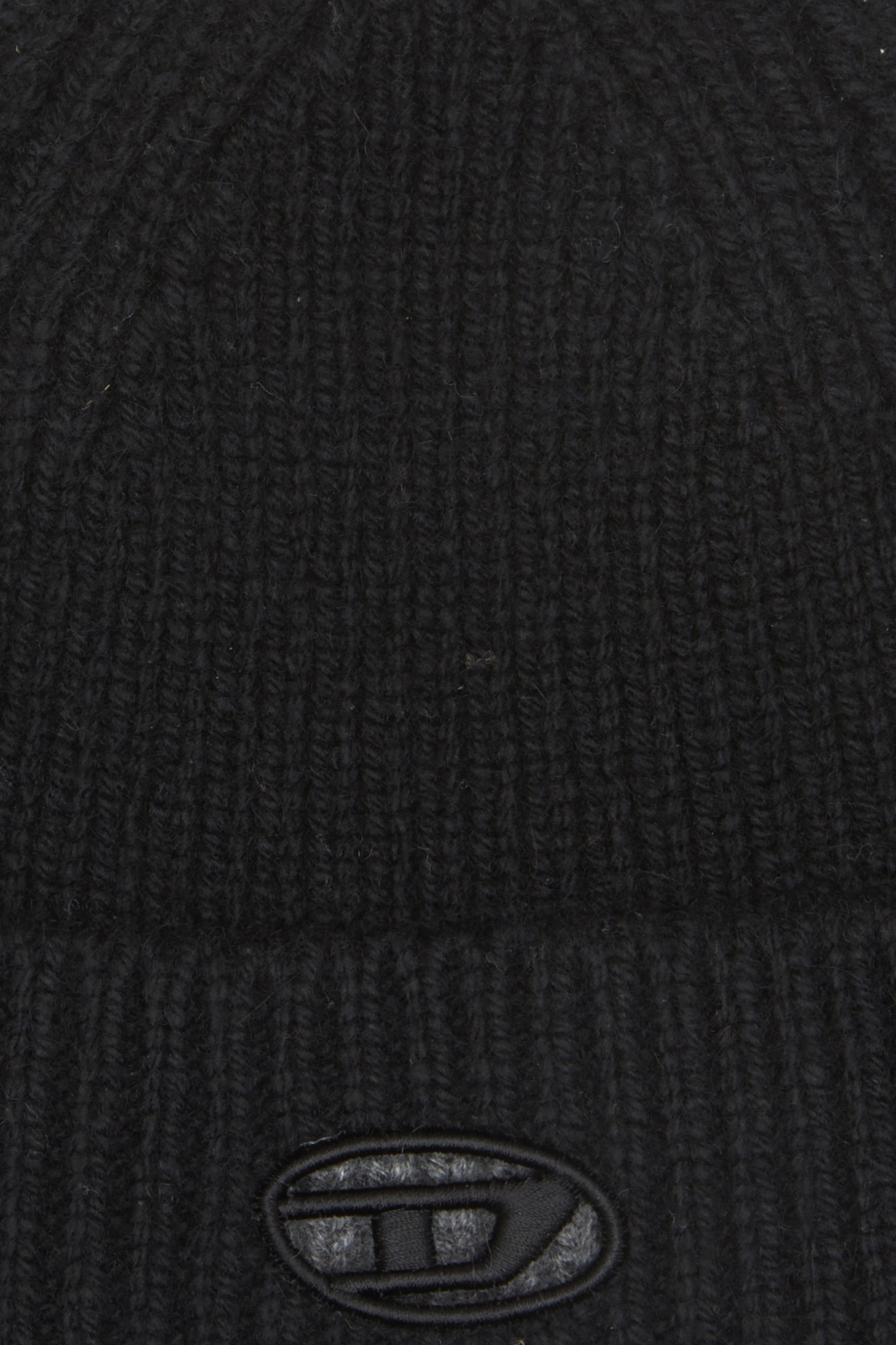 Diesel - K-ARAC, Bonnet côtelé avec cut-out Oval D Mixte in Noir - 3