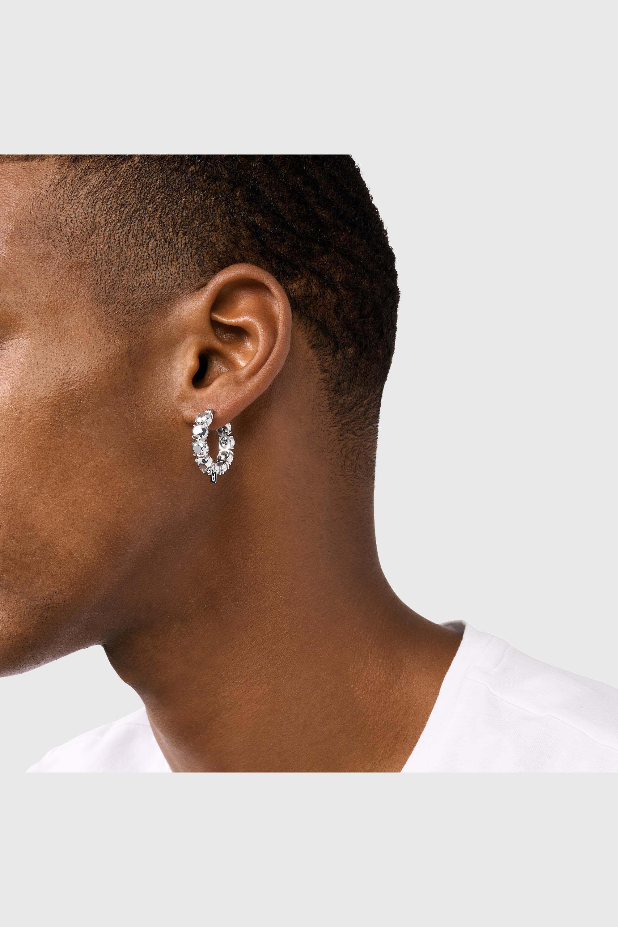 Diesel - DL1357040 STERLING SILVER JEWEL, Cr&eacute;ole en argent sterling Mixte in Gris argent&eacute; - 3
