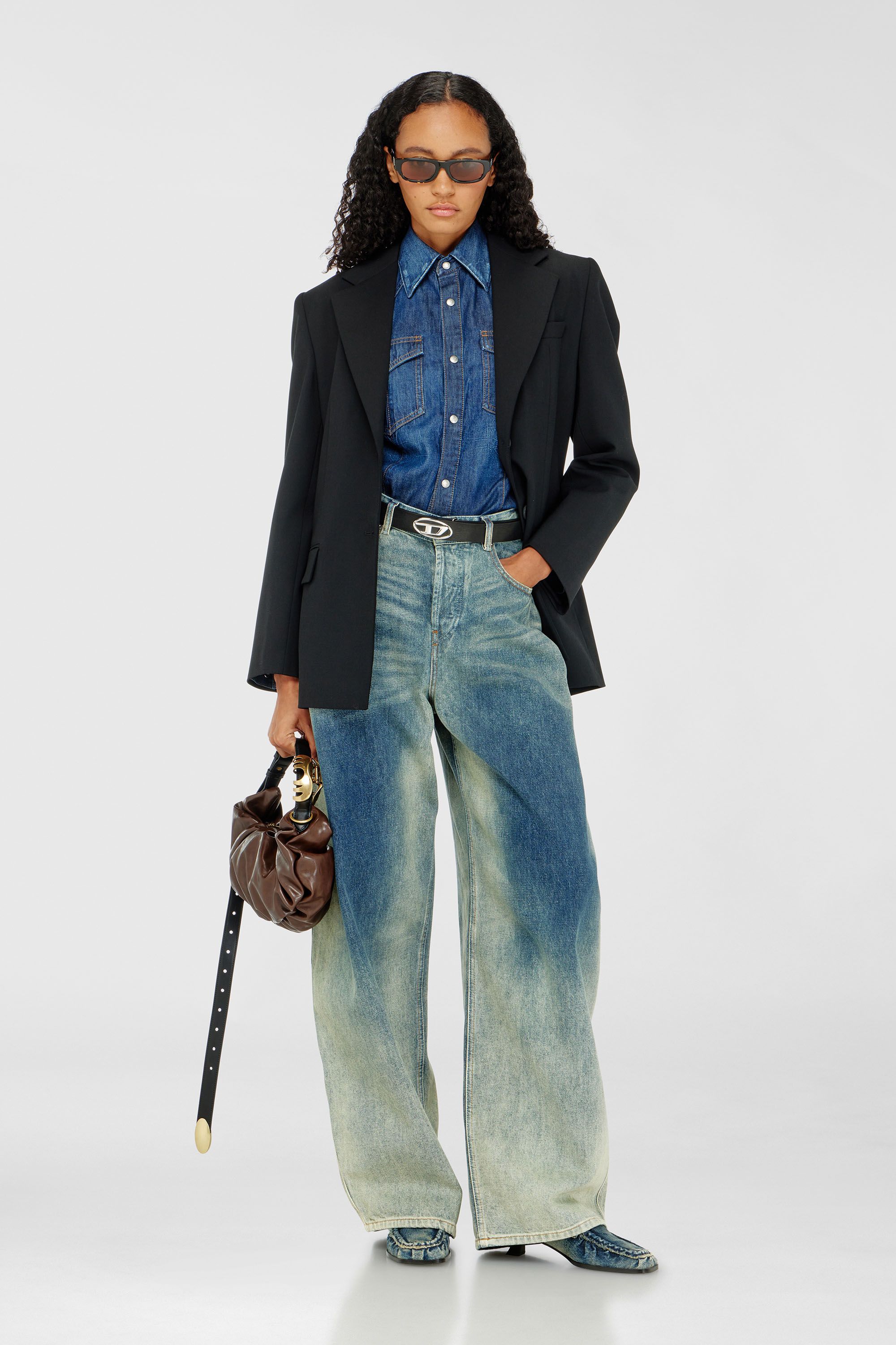 Diesel - G-KESS-R1, Blazer en m&eacute;lange de laine Femme in Noir - 1