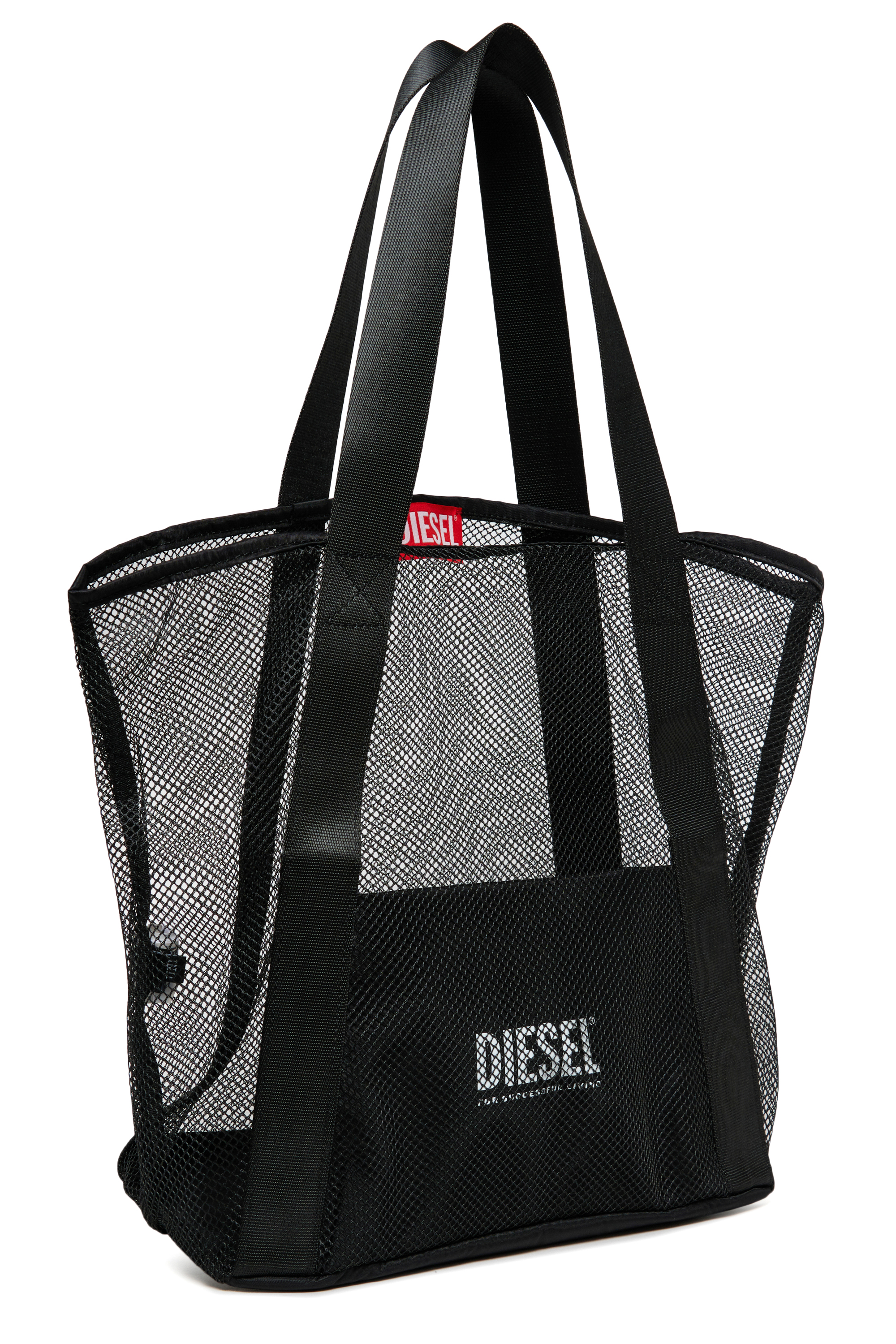 Diesel - WAPYS, WAPYS-Tote bag en maille nylon Femme in Noir - 3