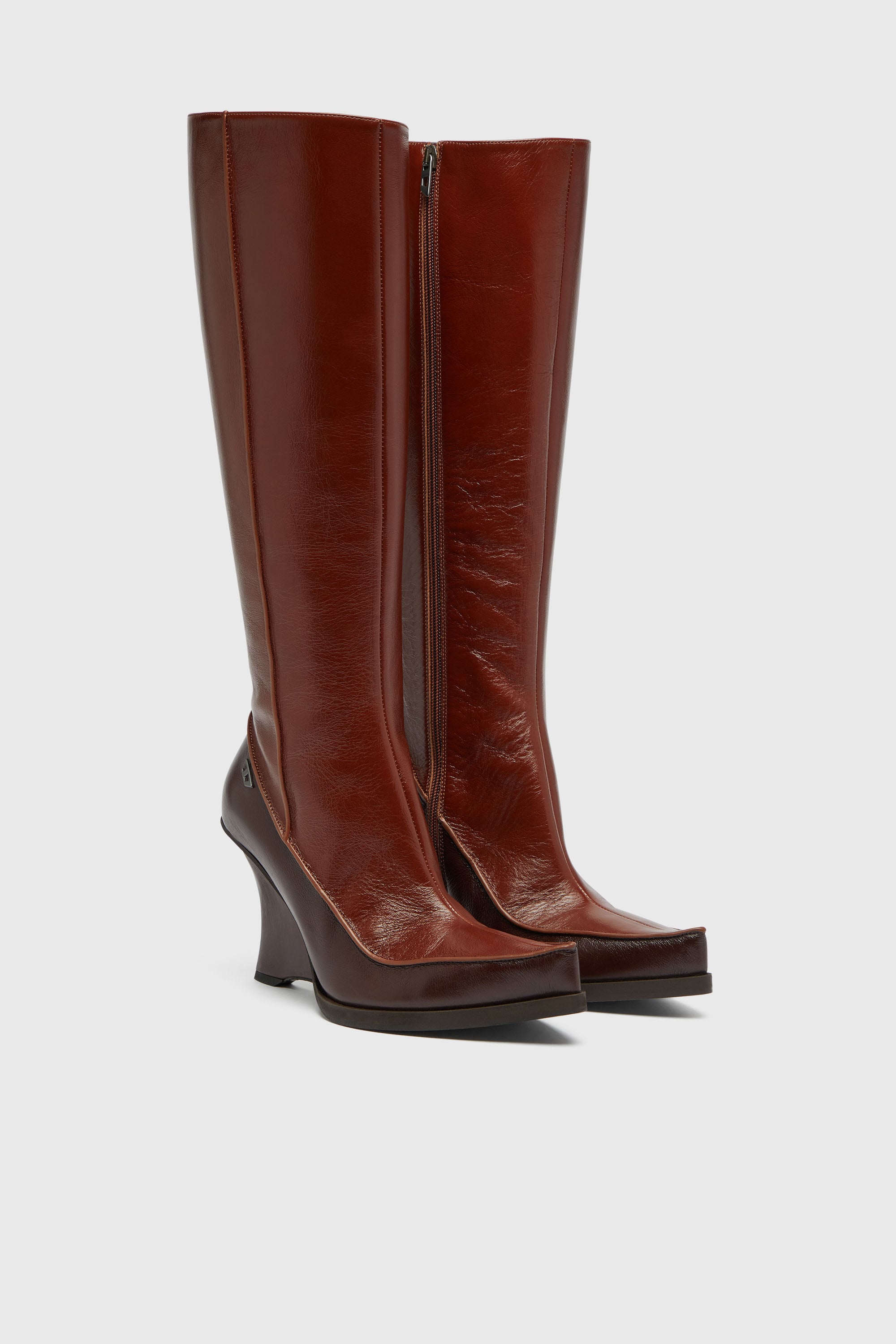 Diesel - D-LUCETTE-90-KB W, D-Lucette-Bottes hauteur genou en cuir Femme in ToBeDefined - 2