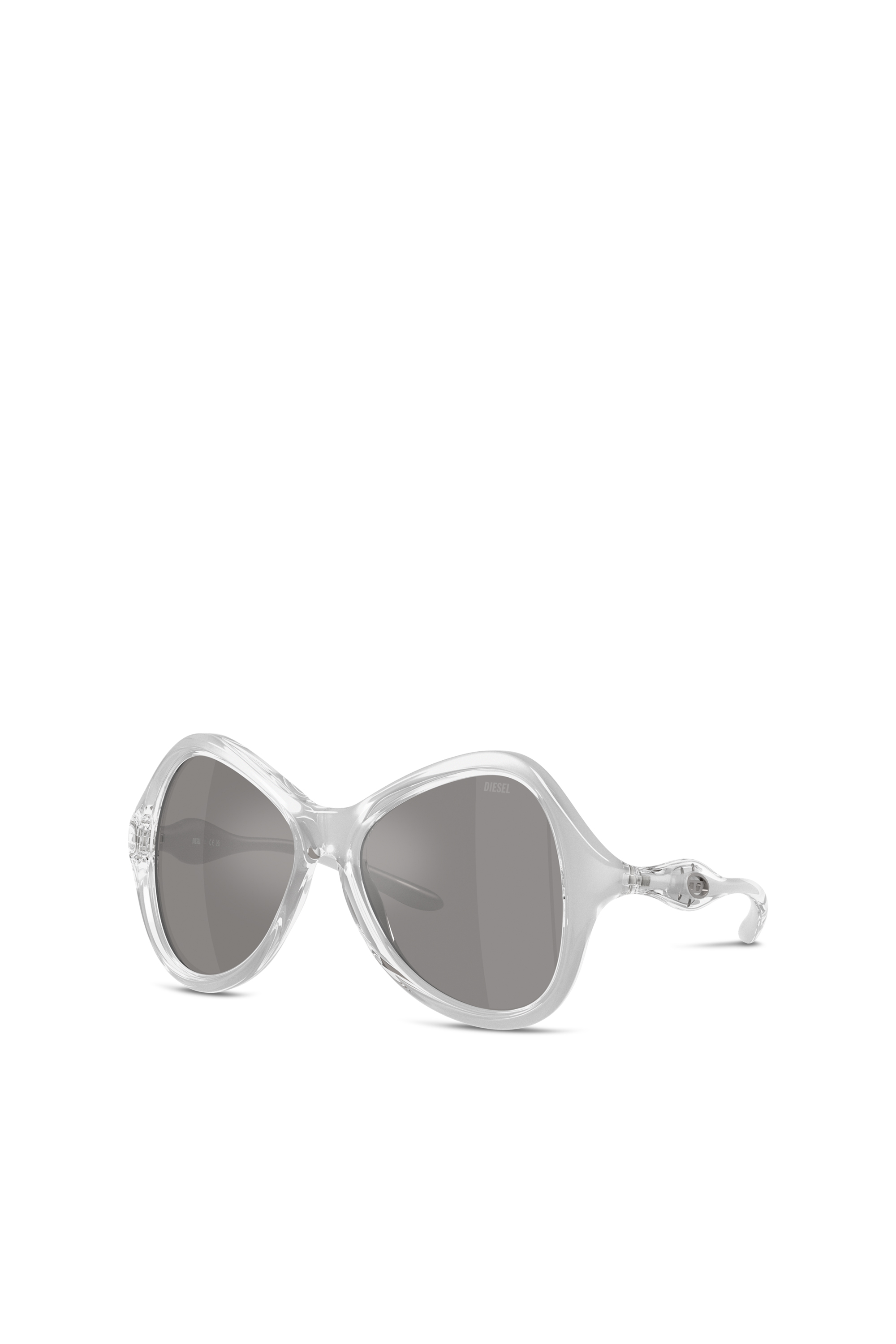 Diesel - 0DL3010U, Lunettes de soleil style œil de chat Mixte in Gris - 1