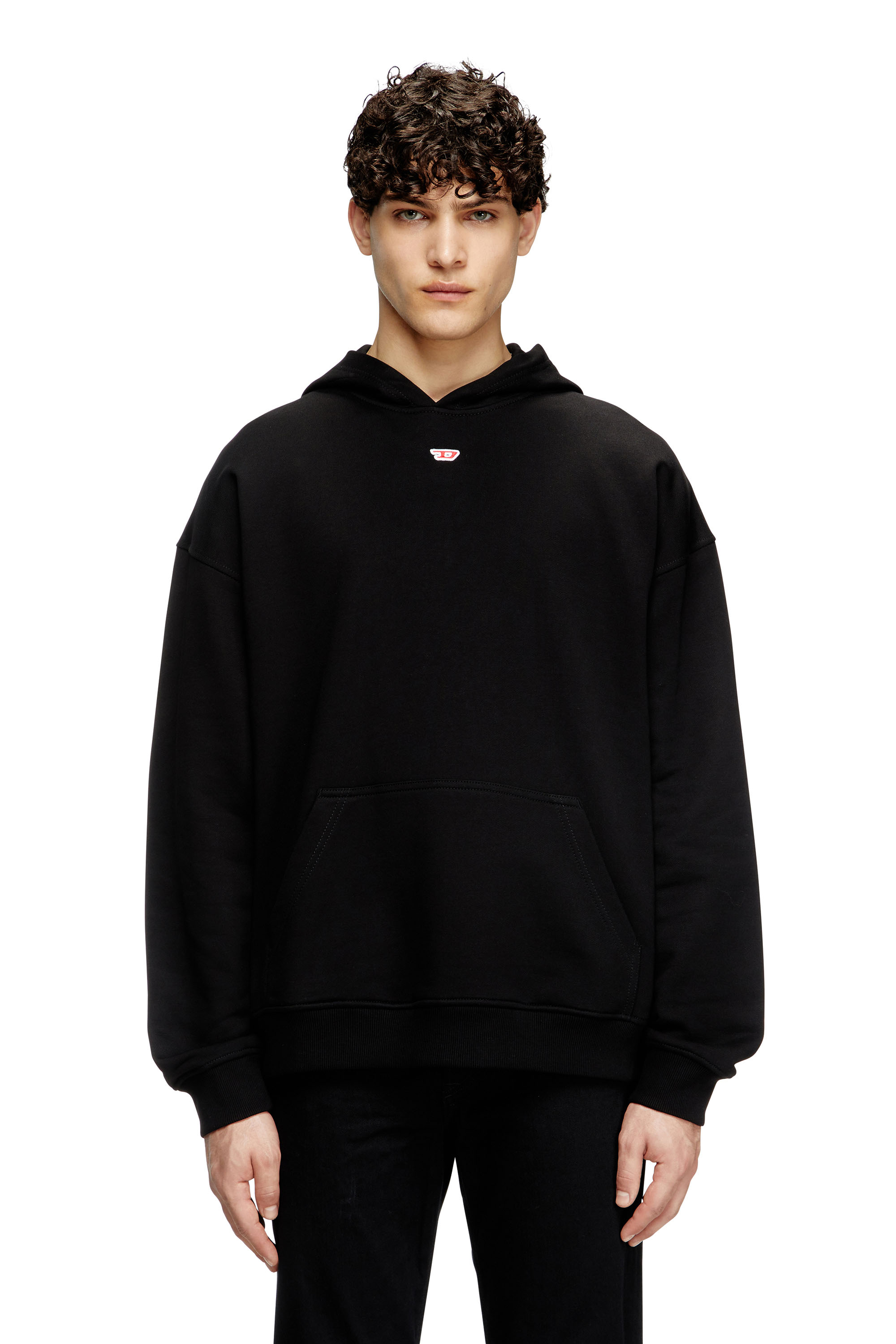 Diesel - S-BOXT-HOOD-D, Sweat-shirt &agrave; capuche avec empi&egrave;cement D Homme in Noir - 3