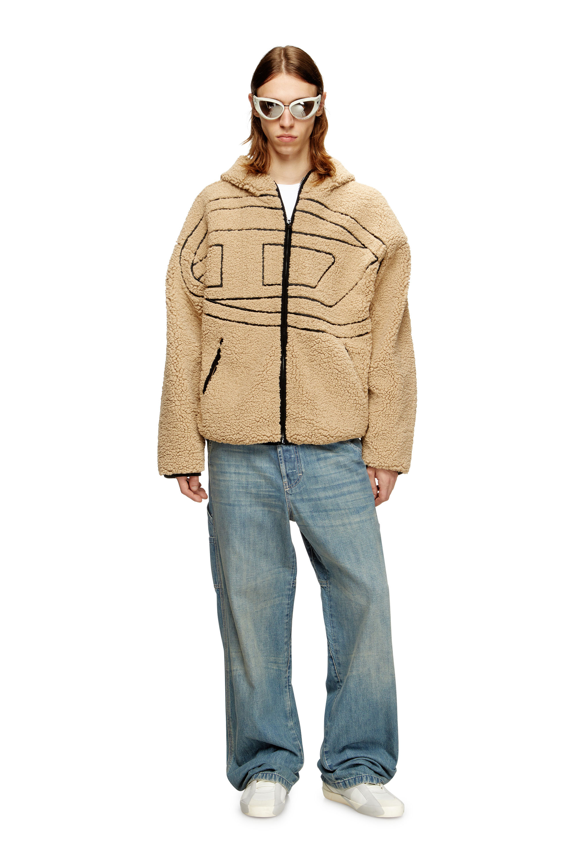 Diesel - S-ZAT, Veste à capuche en peluche Homme in ToBeDefined - 2