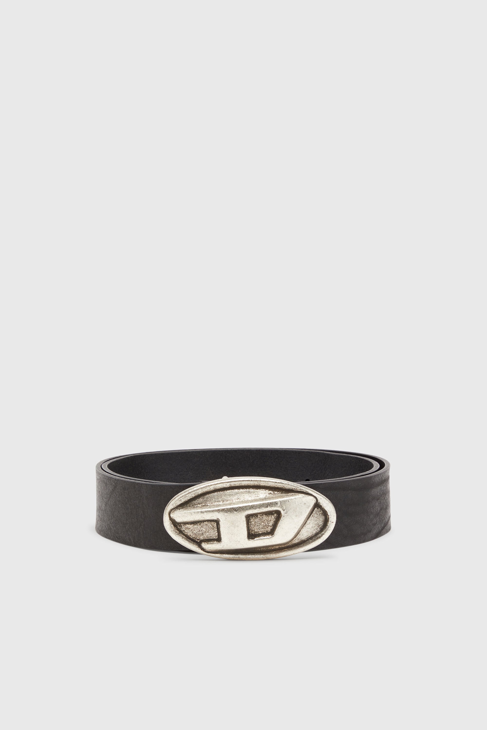 Diesel - B-DOUBLE D, Ceinture 4 cm avec boucle en D ovale Homme in Noir - 1