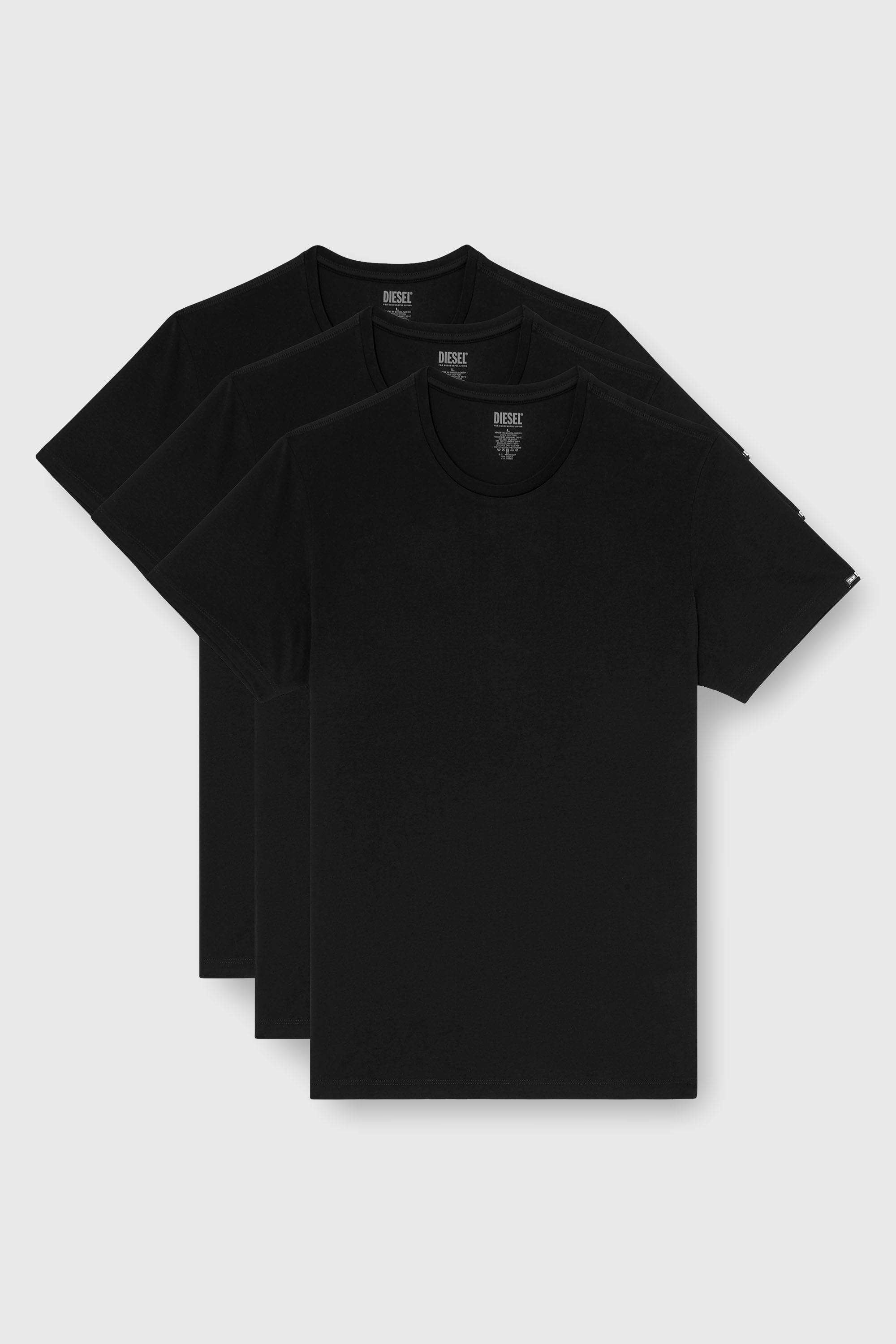 Diesel - RANDAL-D-CORE-3PACK, Lot de 3 t-shirts en coton Homme in Noir - 1