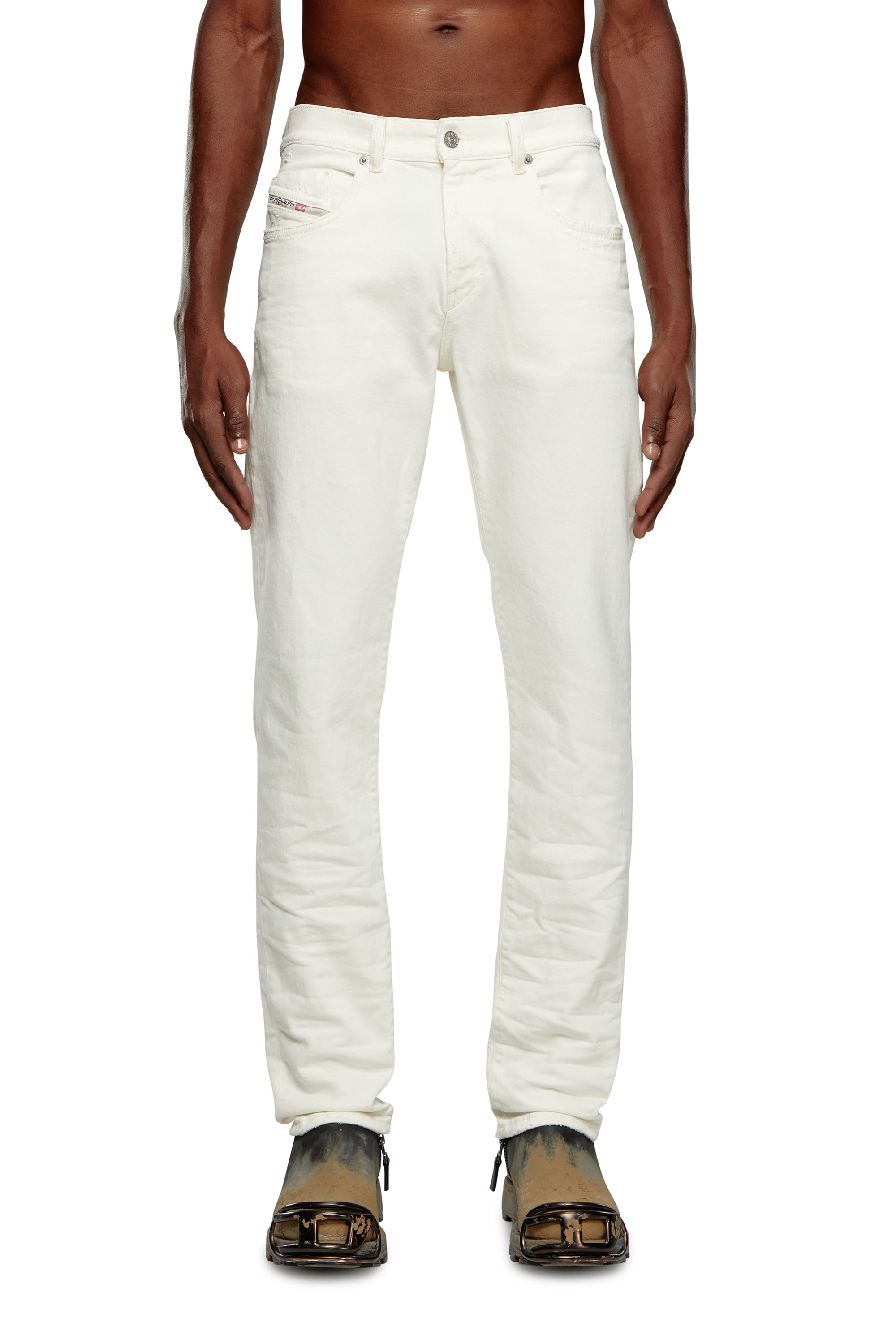 Diesel - Slim Jeans 2019 D-Strukt 09I15, Blanc - Image 1