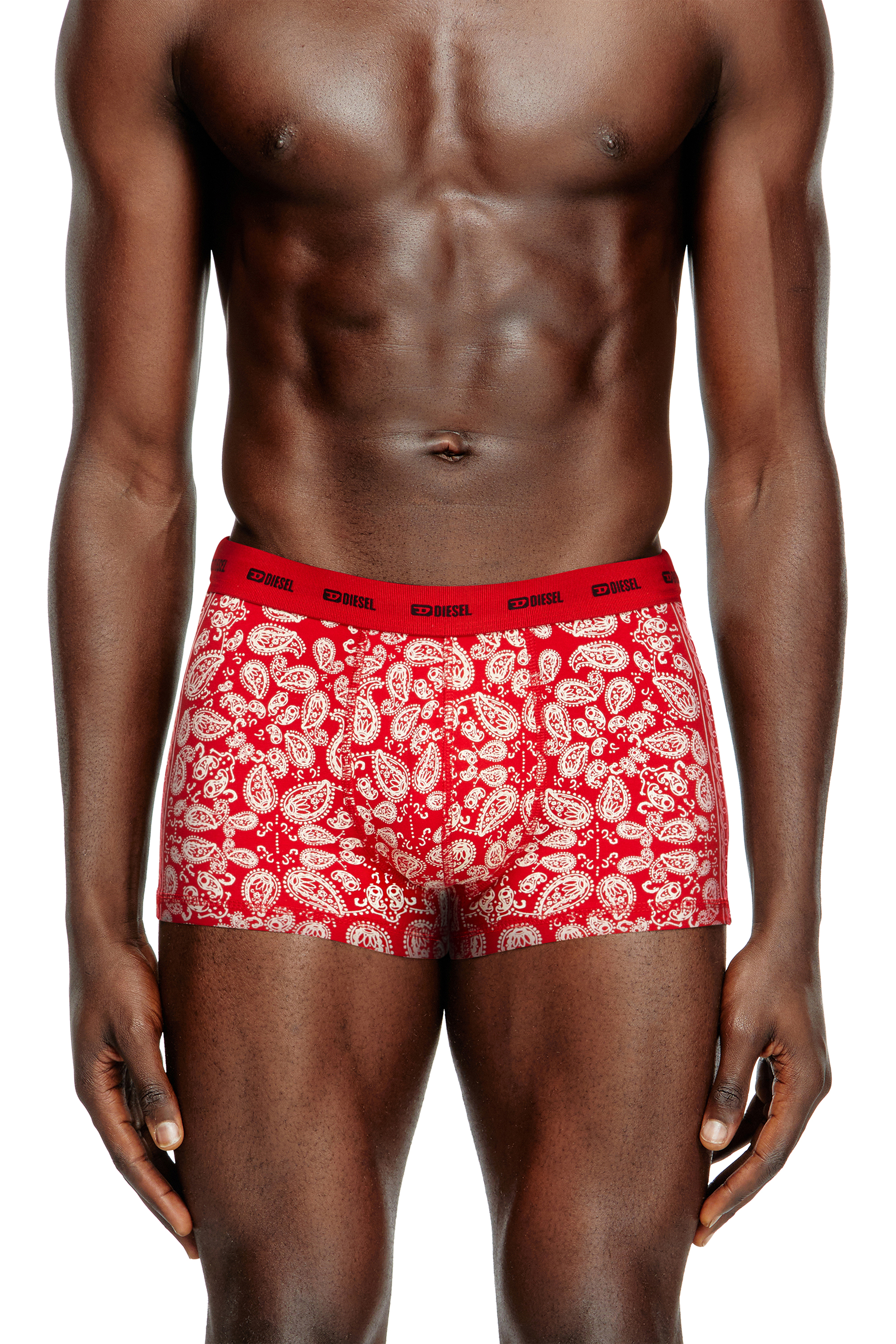 Diesel - DAMIEN-GFT-UTLT-3PACK, Lot de 3 boxers en coton stretch Homme in Polychrome - 3