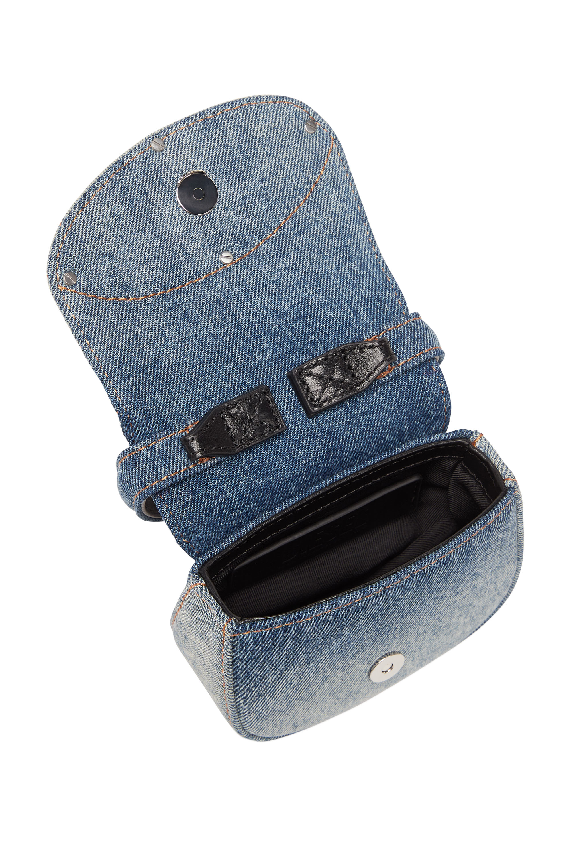 Diesel - 1DR XS, 1DR XS - Mini sac iconique en denim solarisé Femme in Polychrome - 3