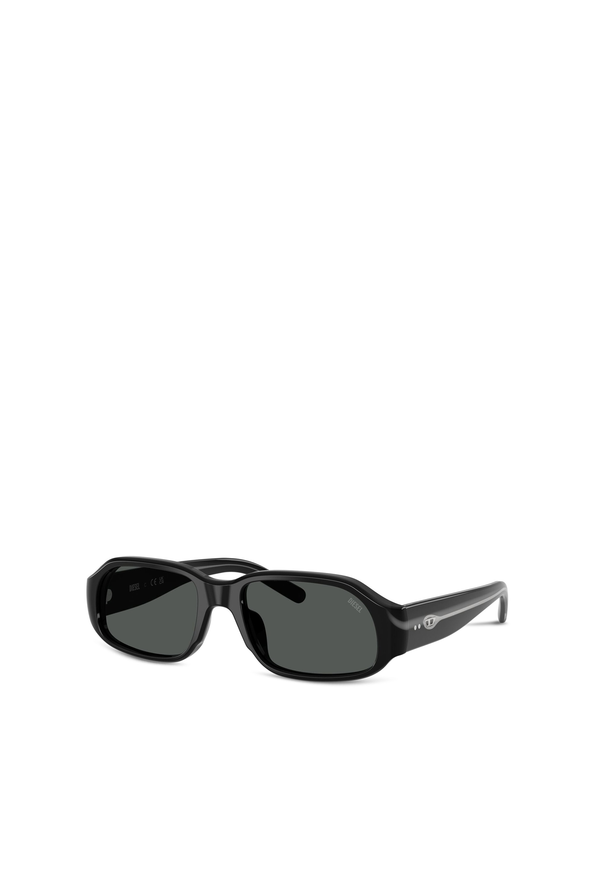 Diesel - 0DL2009U, Lunettes de soleil rectangulaires Mixte in Noir - 2