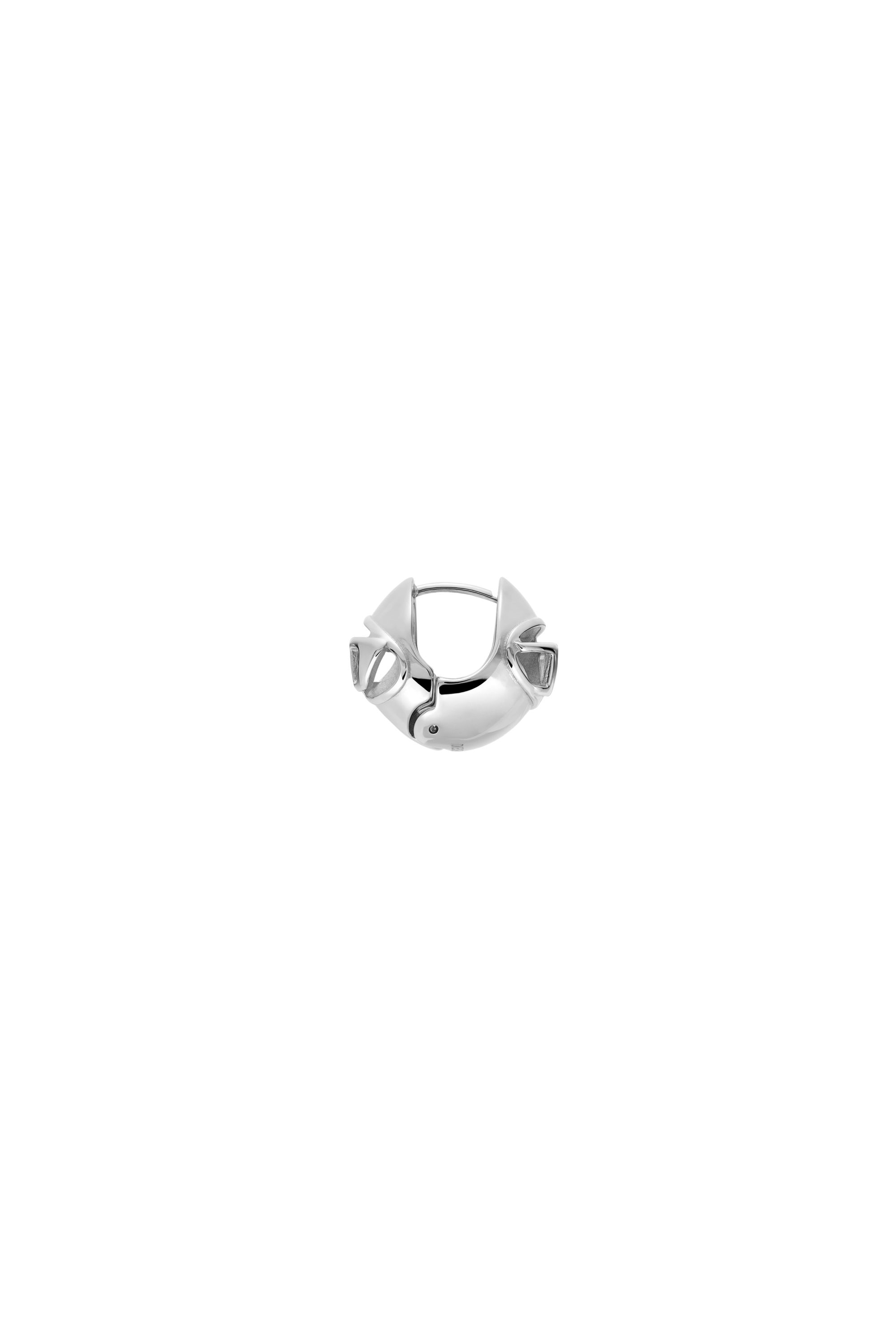 Diesel - DX1718040, Boucle d&rsquo;oreille cr&eacute;ole en acier inoxydable Mixte in Gris argent&eacute; - 3