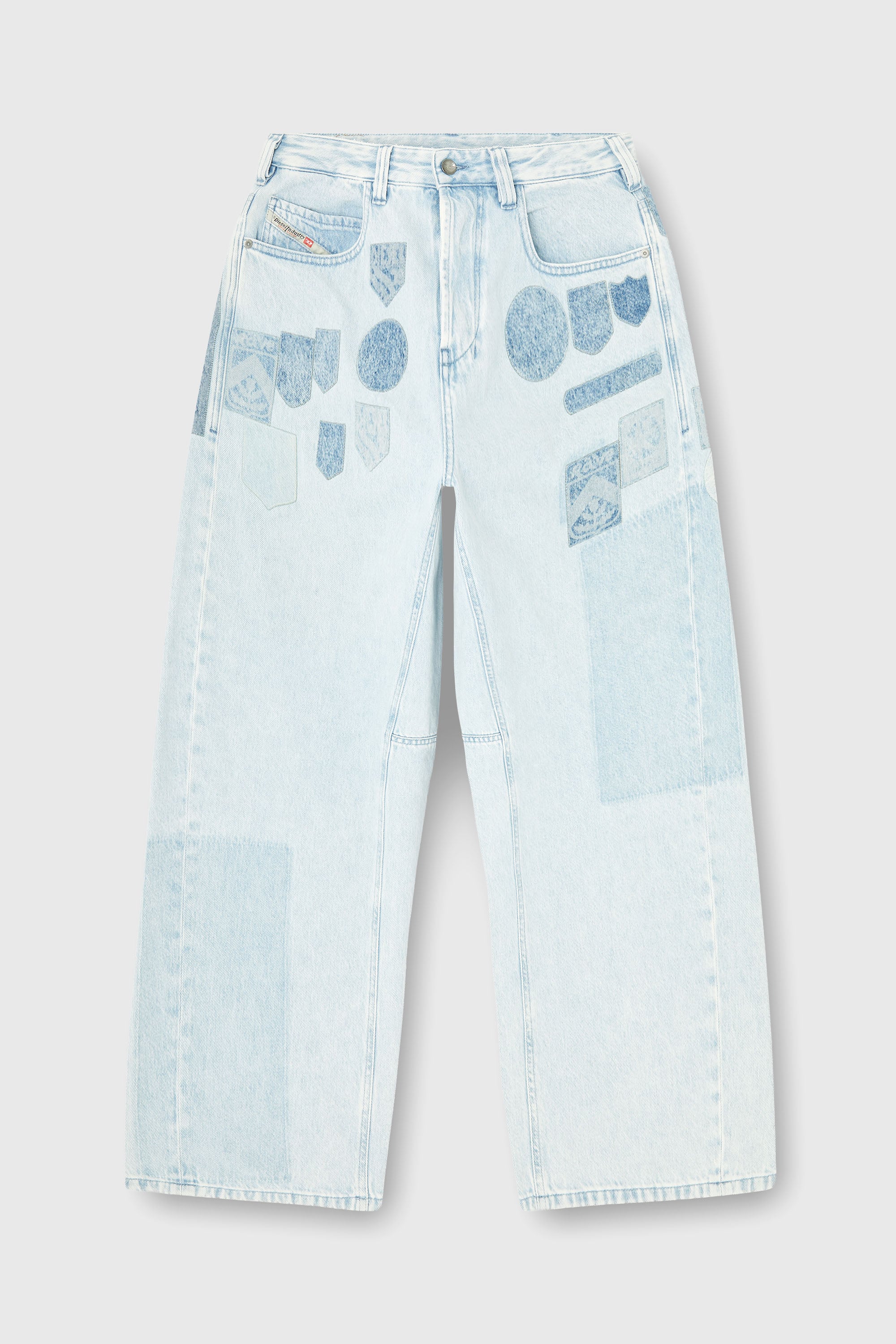 Diesel - Relaxed Jeans 1997 D-Enim-M 0IFBQ Mixte, Bleu Clair - Image 2