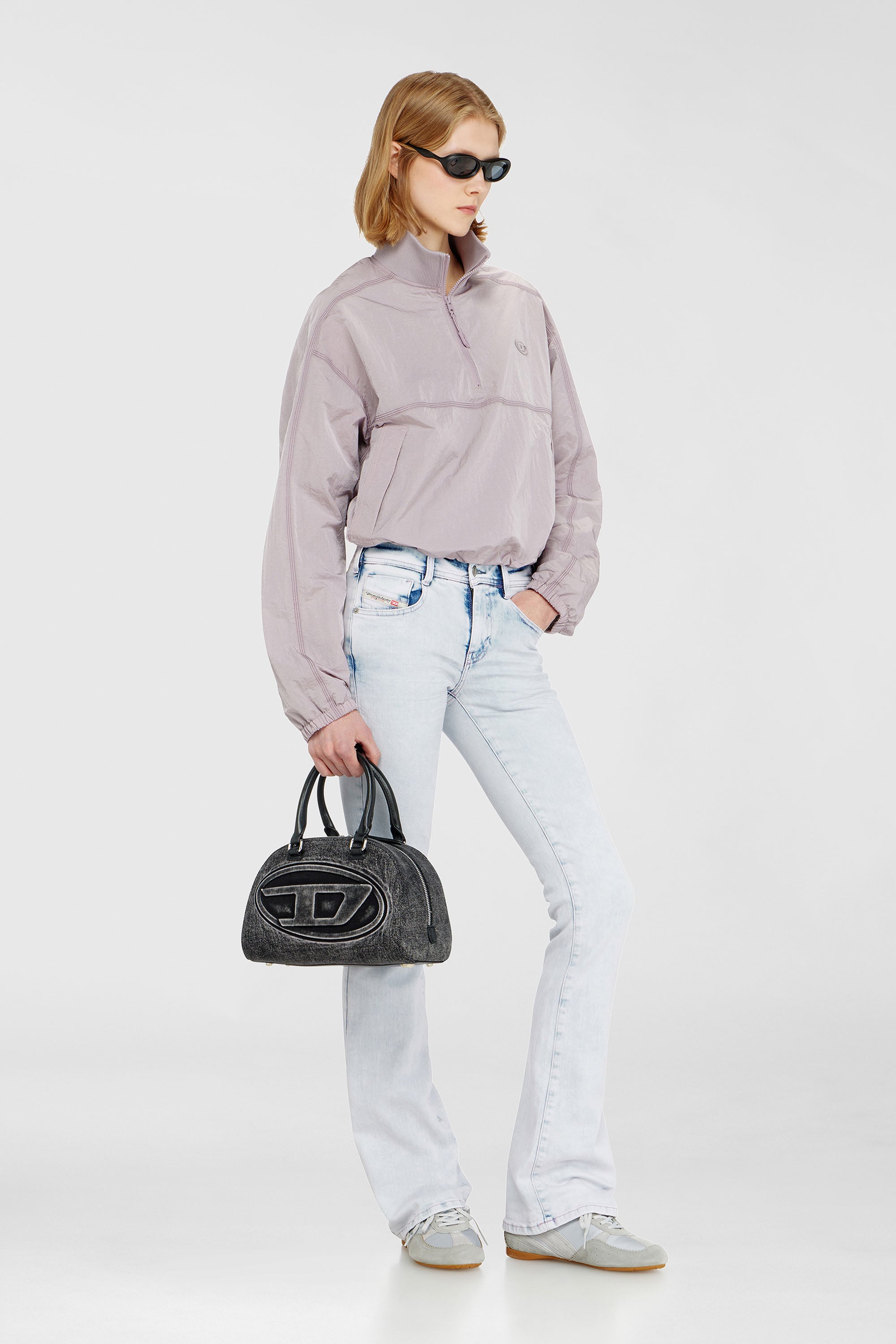 Diesel - G-ANOCK, Veste en nylon relaxed &agrave; col montant Femme in Violet - 2