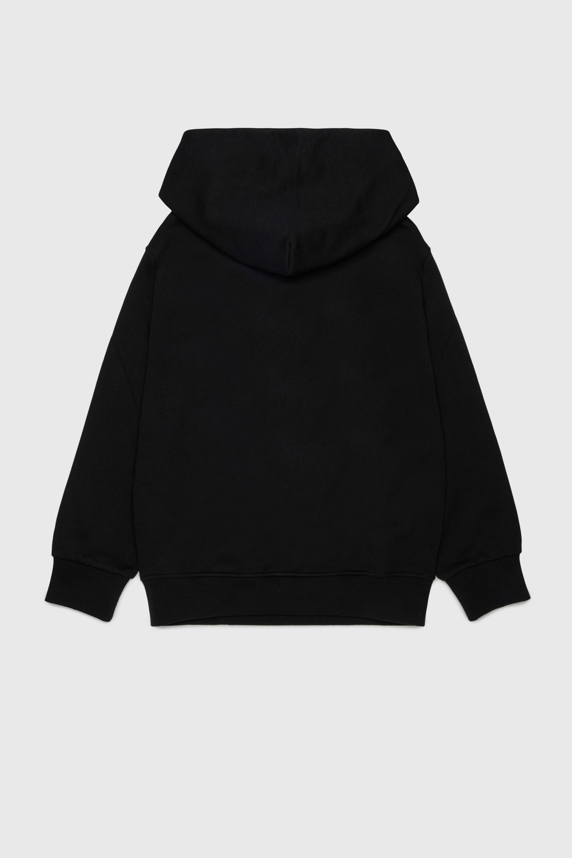 Diesel - SVELLYHOOD OVER, Sweat &agrave; capuche avec imprim&eacute; Oval D bicolore Homme in Noir - 2