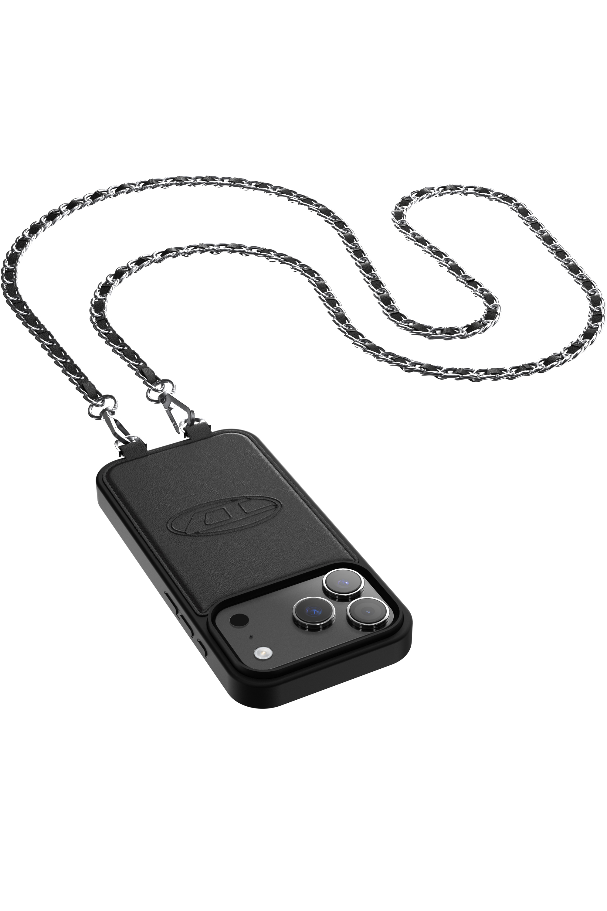 Diesel - 60662 MOULDED CASE, Coque Oval D avec dragonne et MagSafe pour iPhone 17 Pro Mixte in Noir - 2