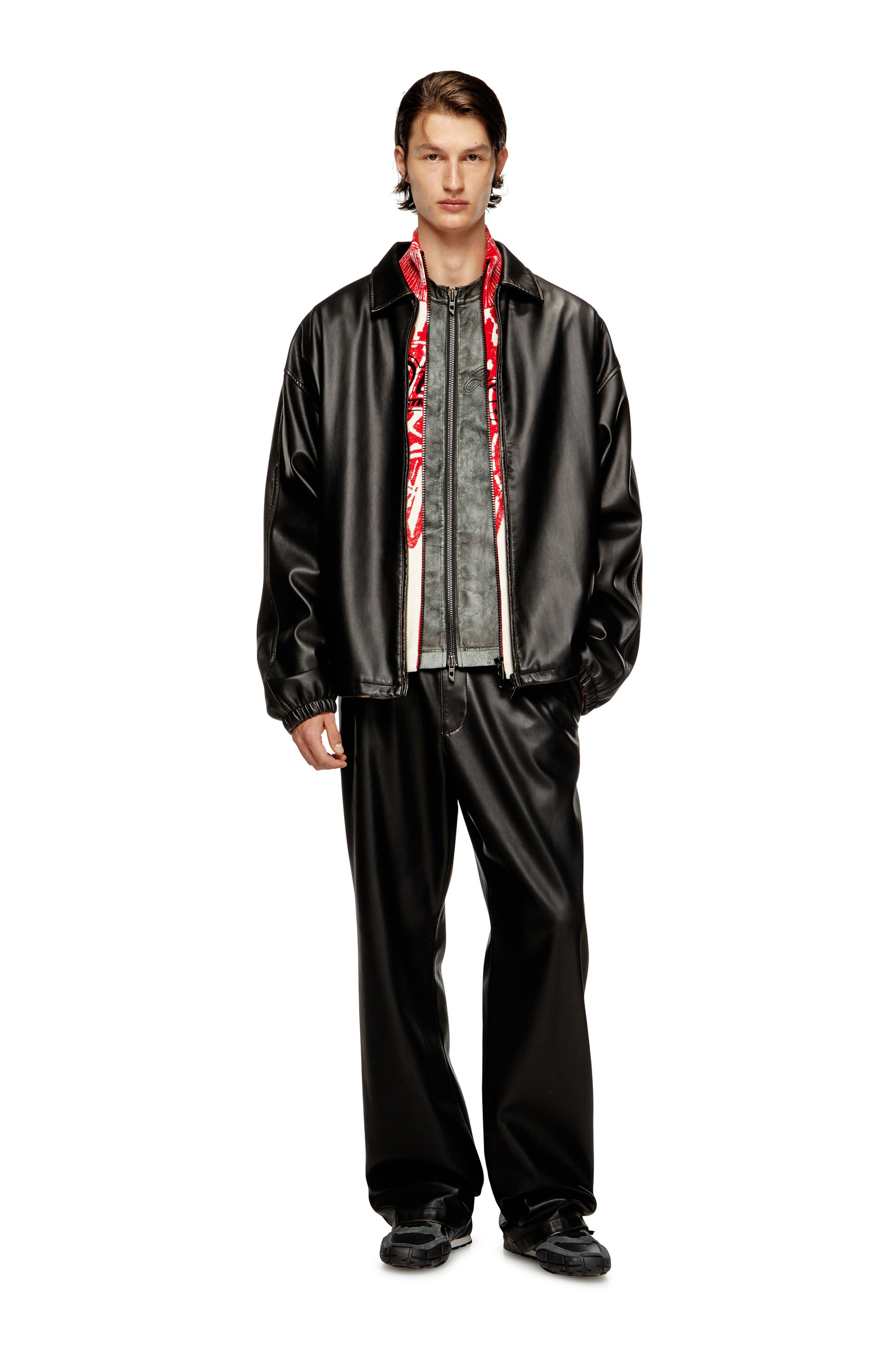 Diesel - J-AKE, Veste en tissu technique traité Mixte in Noir - 3