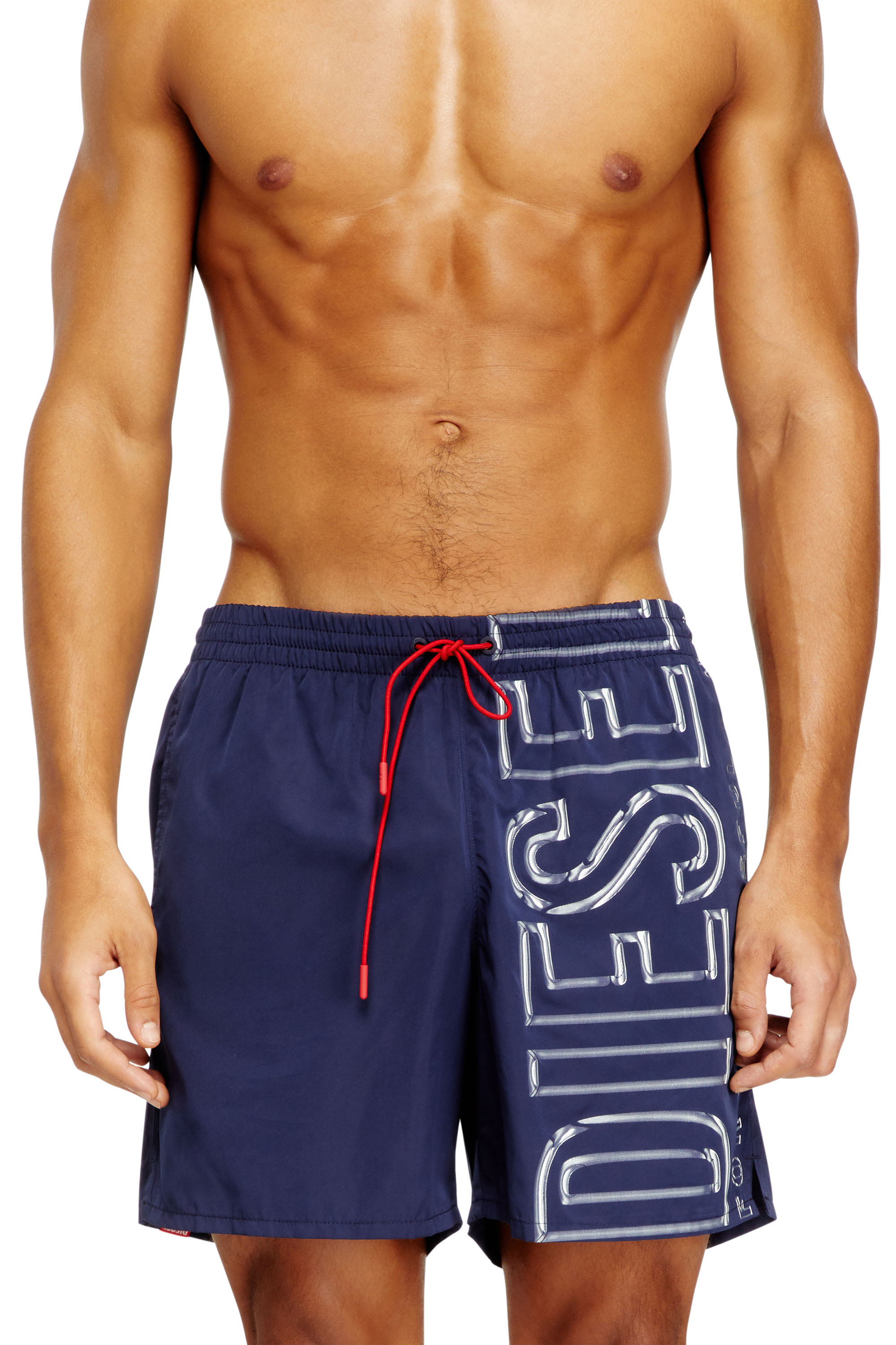Diesel - SOCCER-41-D-CORE, Short de bain avec logo imprimé oversize Homme in ToBeDefined - 2