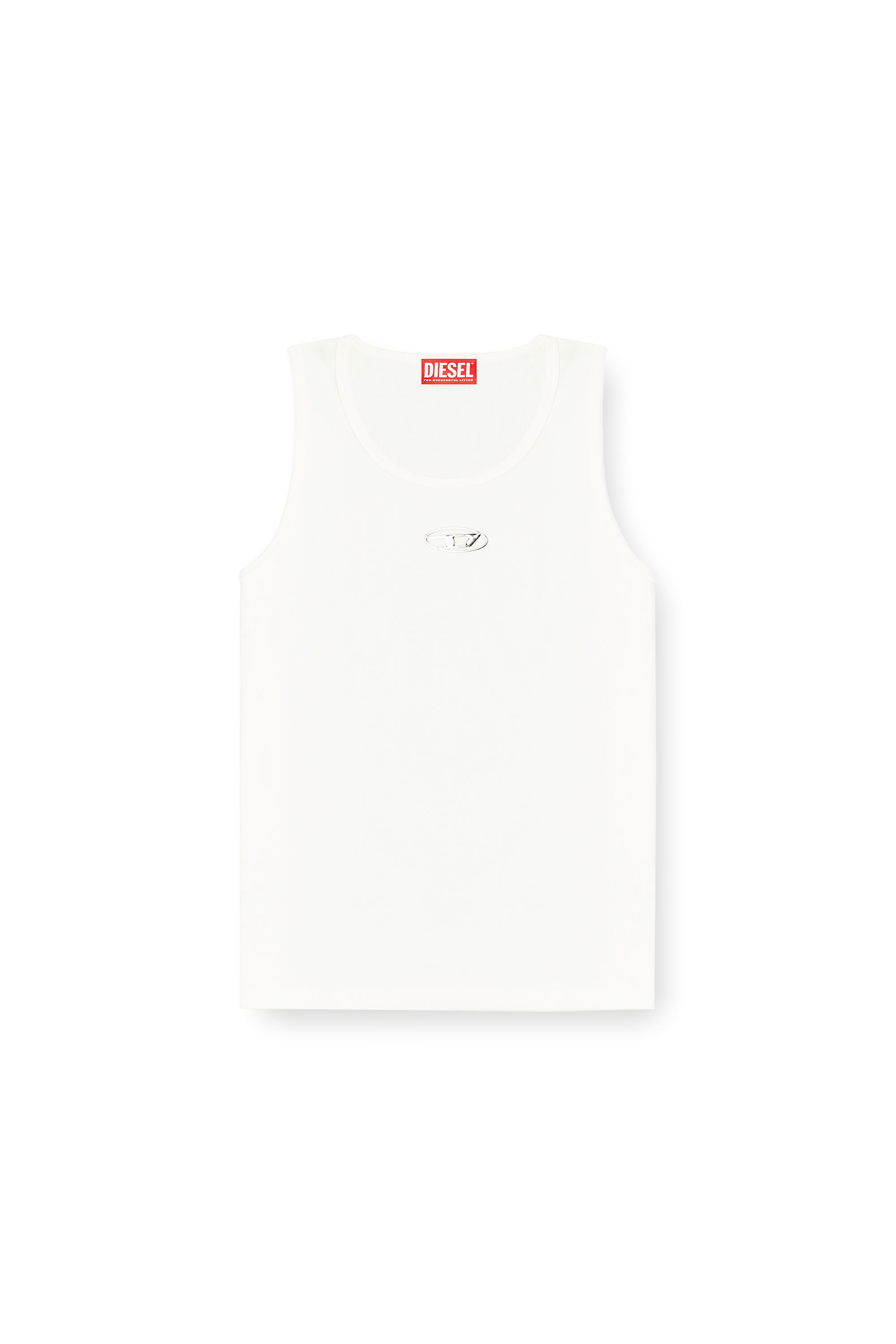 Diesel - T-LIFTY-IOD, Débardeur en coton avec logo Homme in Blanc - 2
