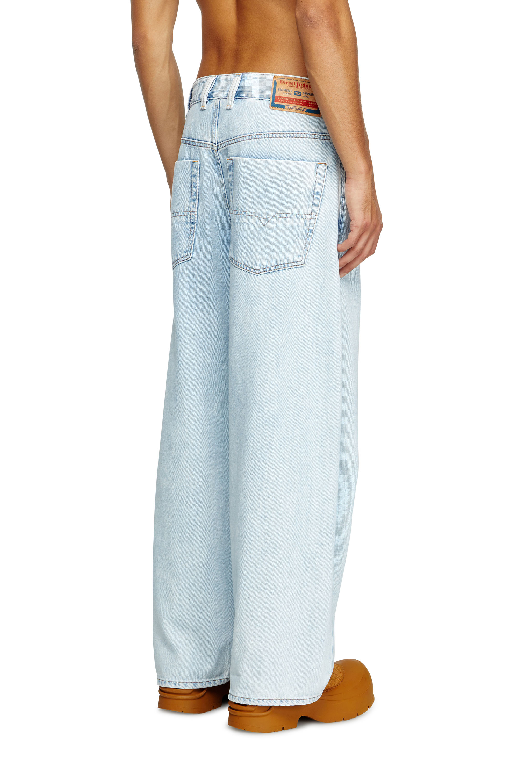 Diesel - Relaxed Jeans 1997 D-Enim 09M74 Mixte, Bleu Clair - Image 3